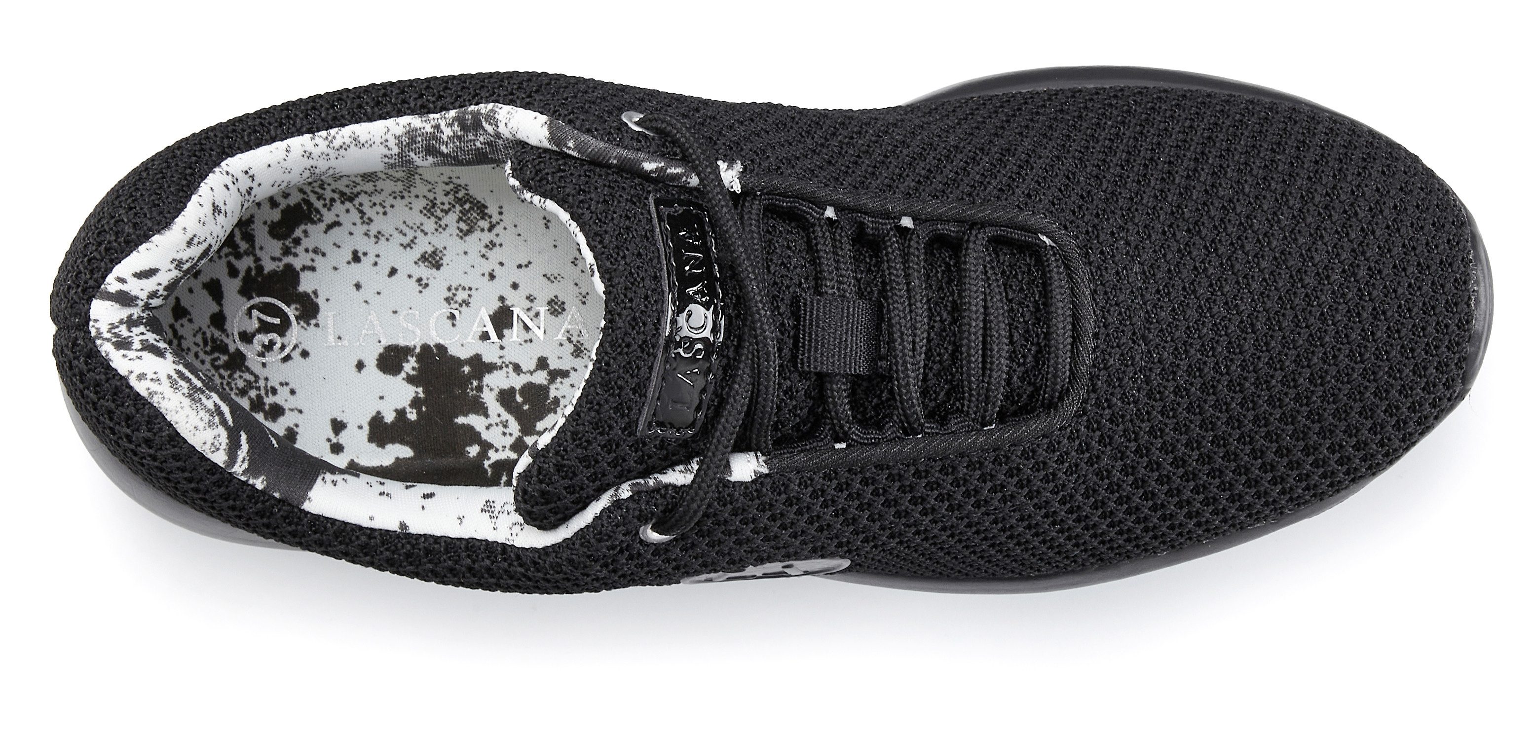 LASCANA ACTIVE Halbschuh, Turnschuhe, Sneaker mit atmungsaktivem Mesh-Obermaterial, herausnehmbare Innensohle