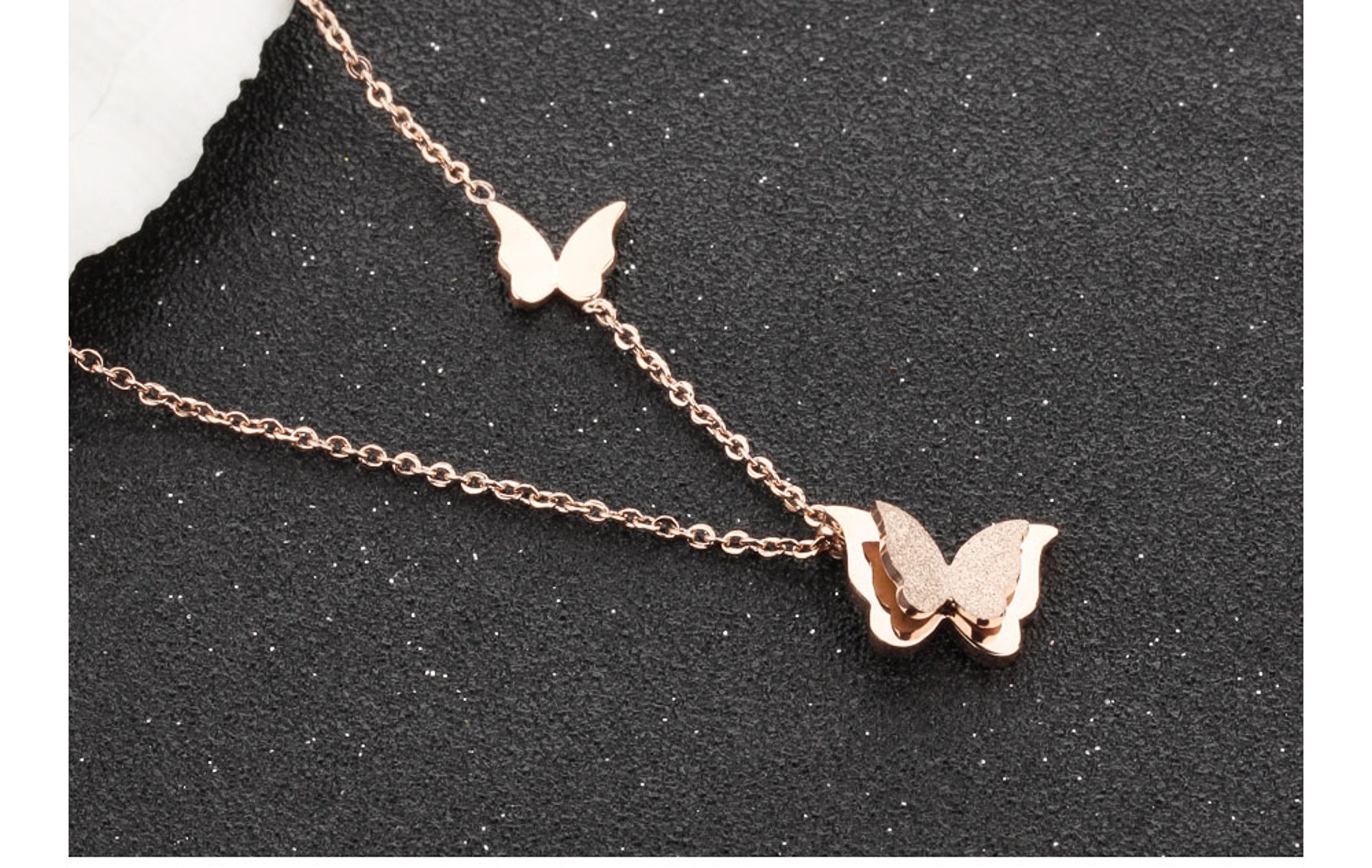 COLLEZIONE ALESSANDRO Kette mit Anhänger "Farfalla", mit filigranen Details günstig online kaufen
