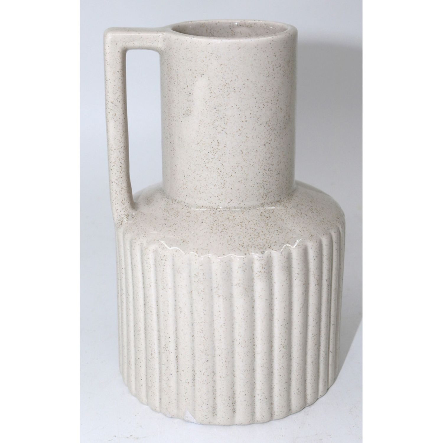 BURI Tischvase 12x Tischvasen Henkel Porzellan Übertopf Blumen Dekoration Pampasgras