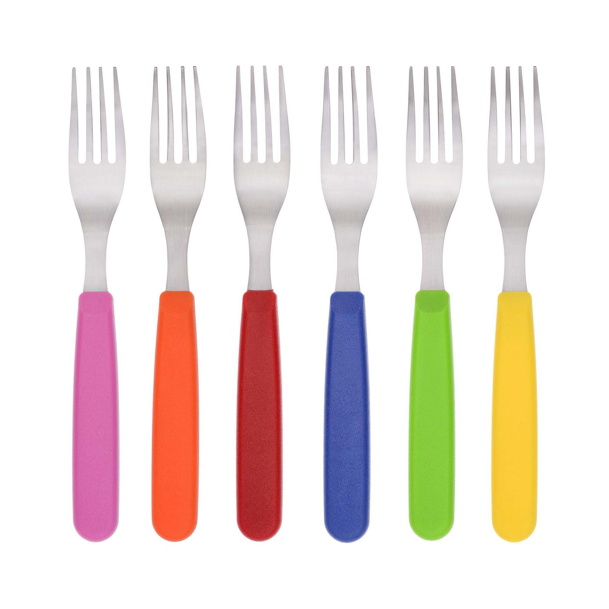 GRÄWE Tafelgabel GRÄWE Tafelgabeln, Edelstahl, bunte Griffe