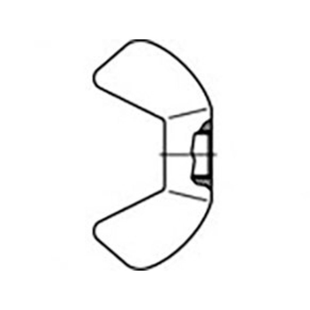 Muttern TOOLCRAFT 827794 Flügelmutter M6 Stahl verzinkt 10 St.
