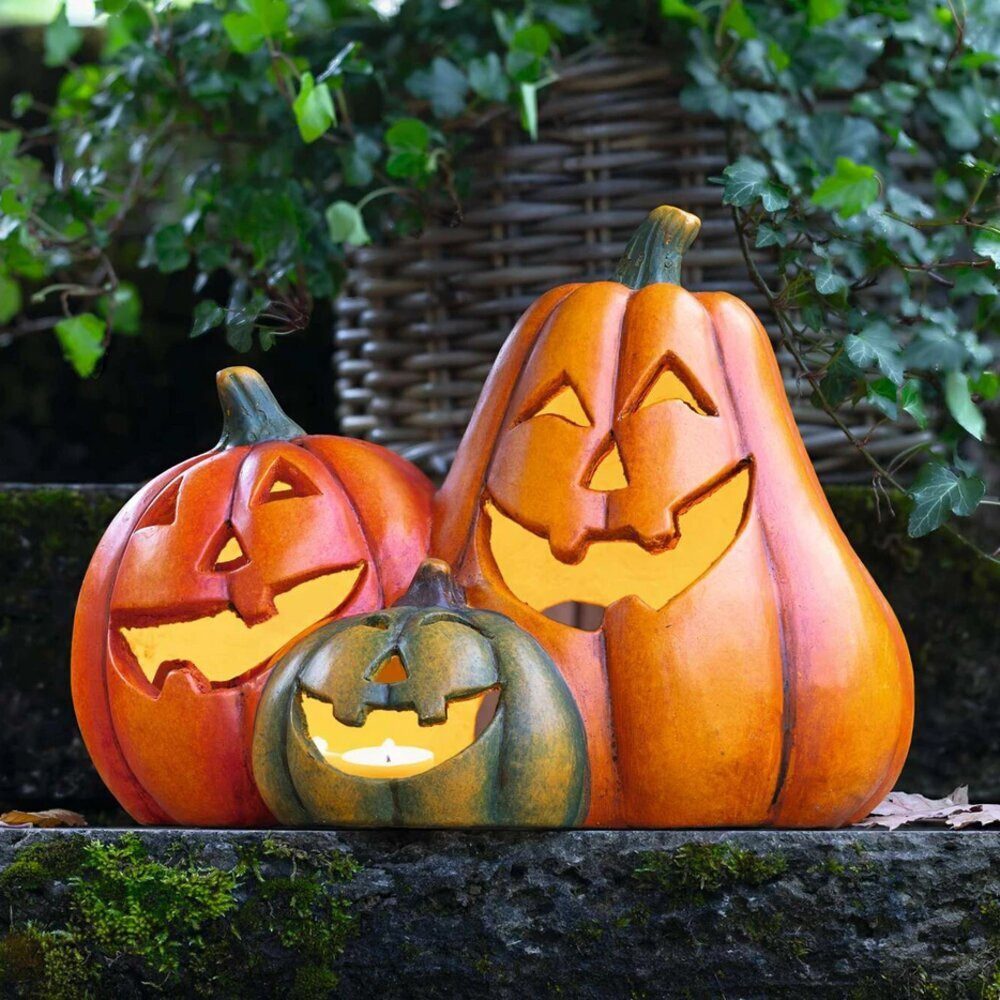 Home-trends24.de Dekofigur Kürbis Trio Herbst Deko günstig online kaufen