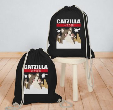 Shirtracer Turnbeutel Catzilla - Big Cat, Anime Geschenke