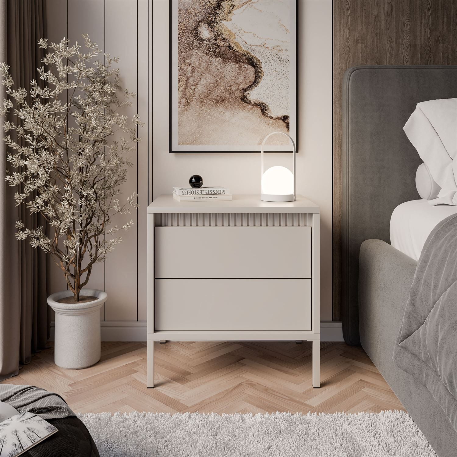 Lookway Nachttisch YASUMI mit Schubladen (1x günstig online kaufen