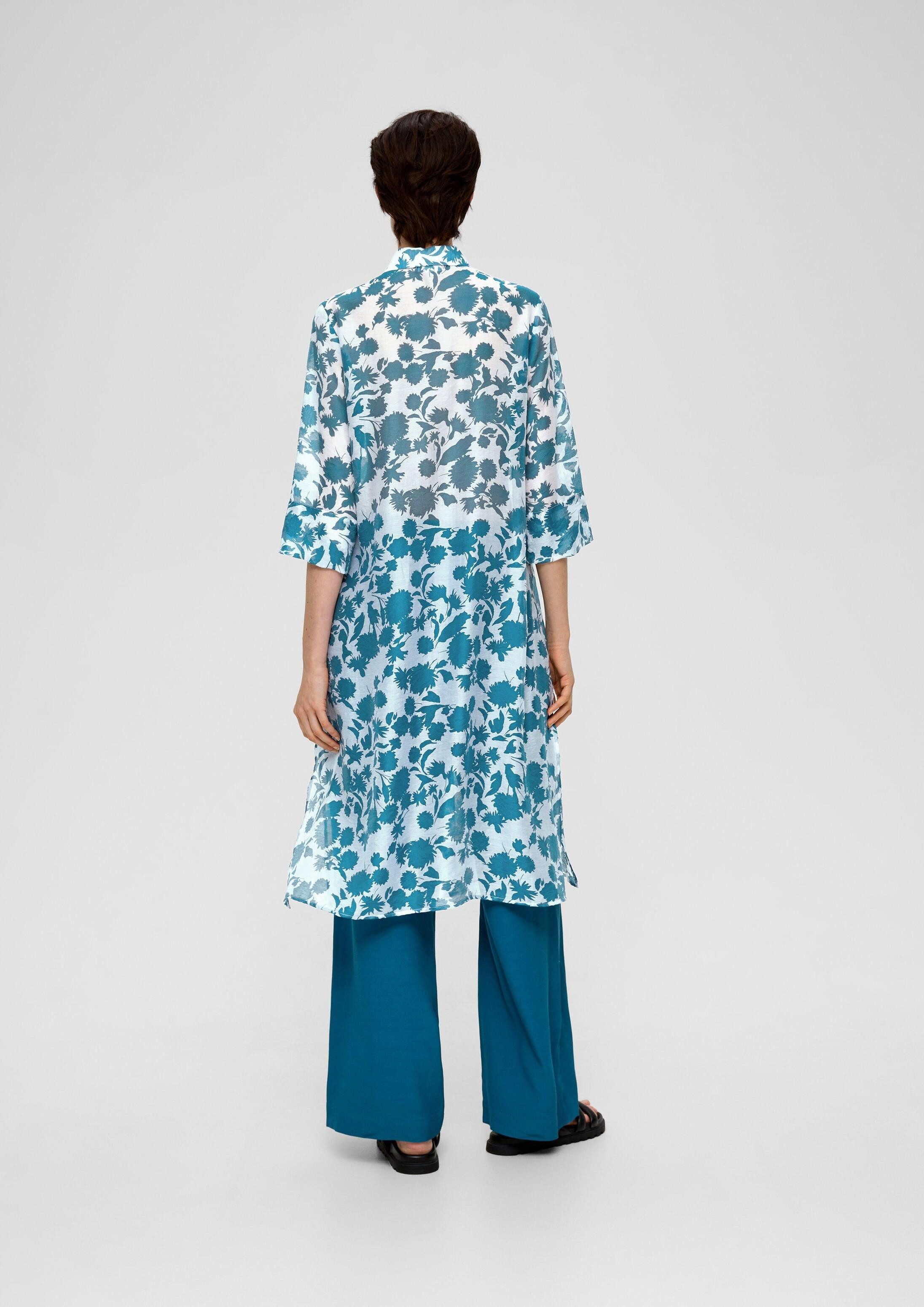 s.Oliver Kurzarmbluse Bluse Blusenkleid aus Lyocellmix