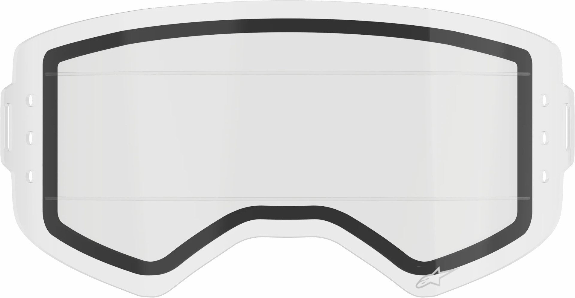 Alpinestars Motorradbrille Supertech Dual Pane Roll-Off Ersatzscheibe, Double Lens