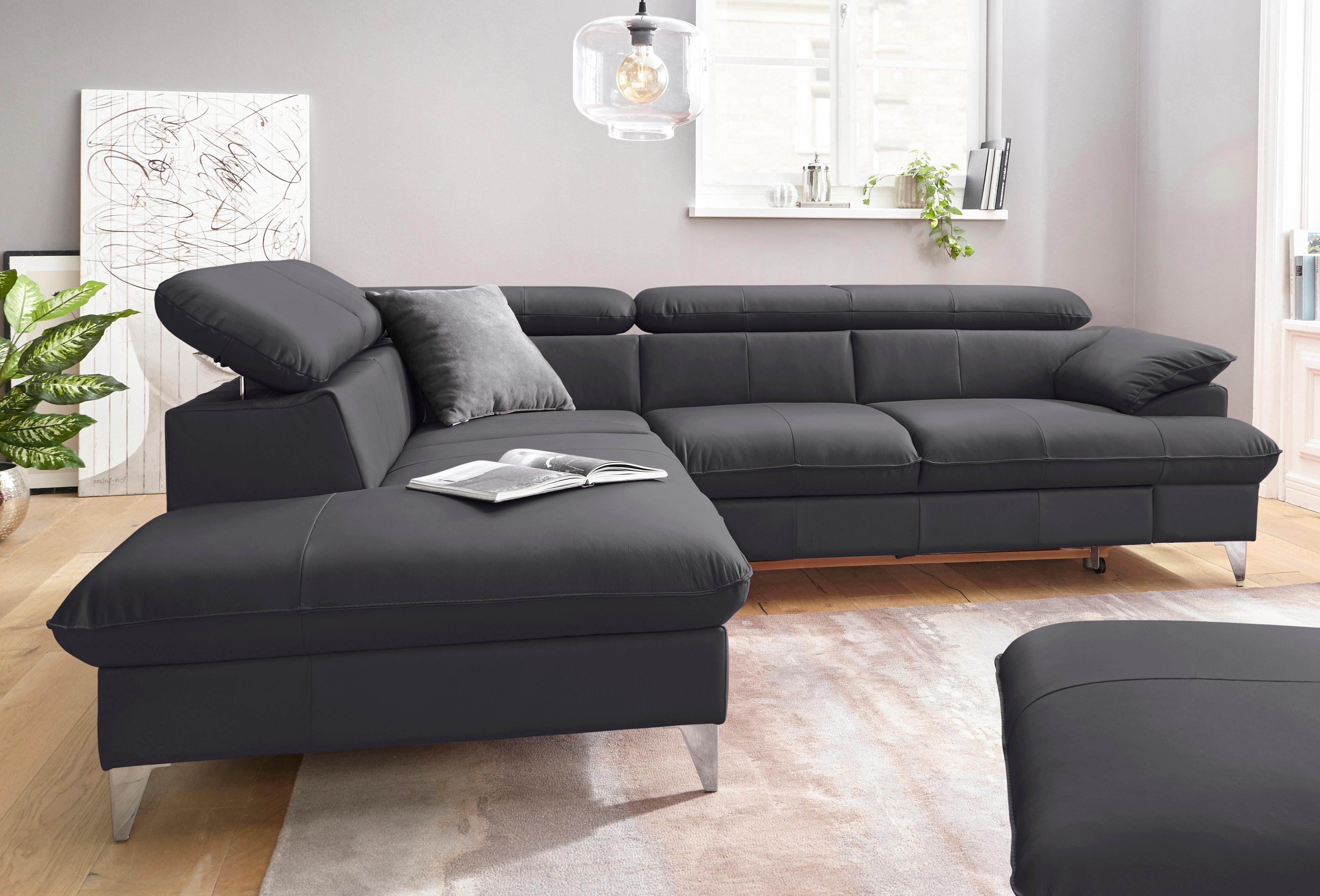 COTTA Ecksofa Caluso L-Form, mit Kopfteilverstellung, günstig online kaufen