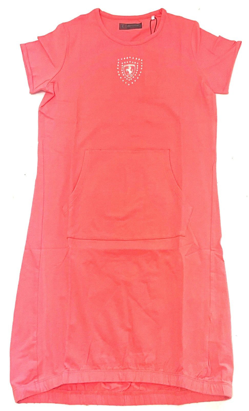 Ferrari Jerseykleid Ferrari Jersey Kleid, Scuderia Ferrari Girl Pocket Jersey Dress Druckgrafik, kängurutasche, Elastisch
