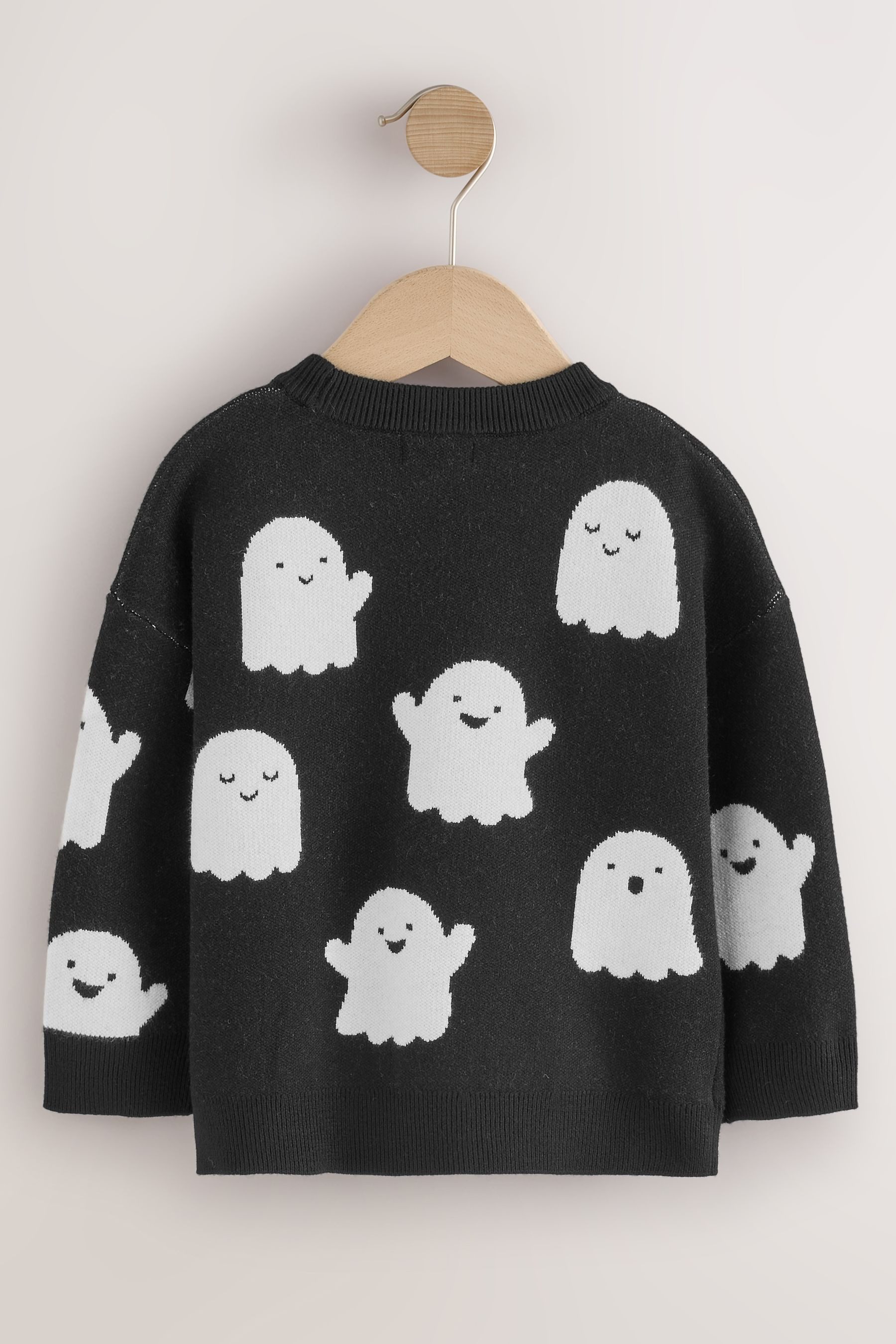 Next Rundhalspullover Halloween Strickpullover mit Rundhalsausschnitt (1-tlg)