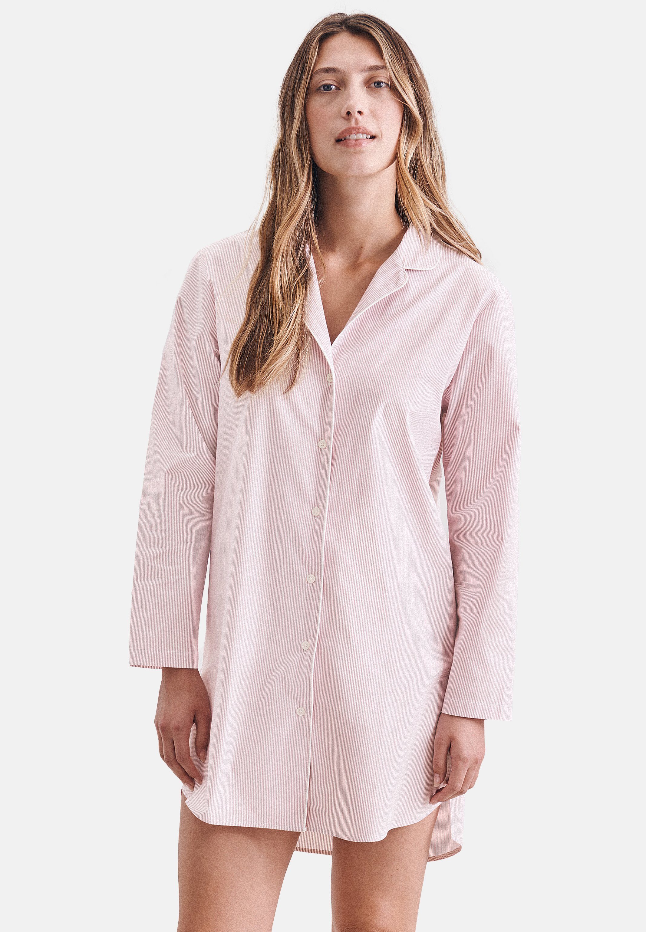 seidensticker Nachthemd »Classic« (1-tlg) Nachthemd lang - Baumwolle - Durchgehende  Knopfleiste, Mit eleganten Paspeln, Legere Passform online kaufen | OTTO