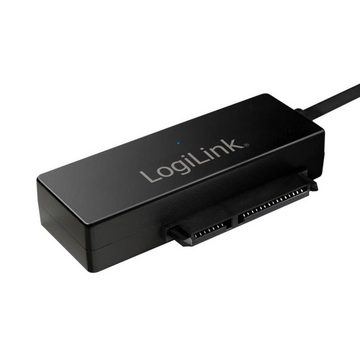 LogiLink USB 3.0 > SATA mit OTB m. NT USB-Adapter, zum Anschluss von SATA-Festplatten und CD-Laufwerke