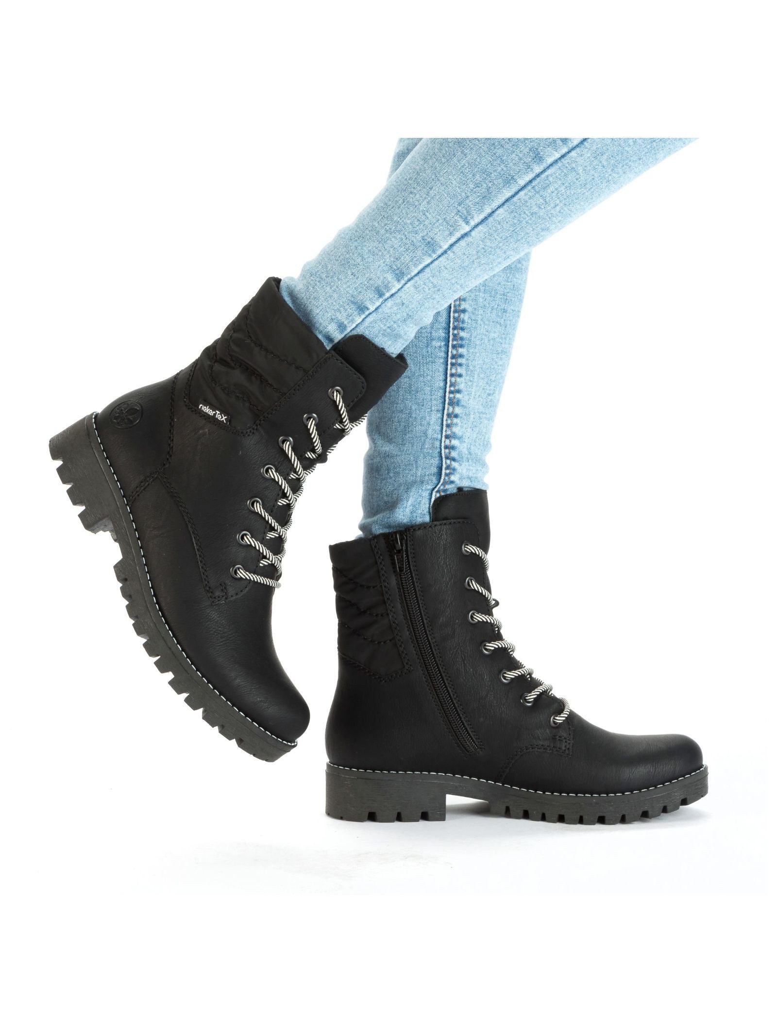 Rieker Rieker Stiefelette Lederimitat Schnürstiefelette