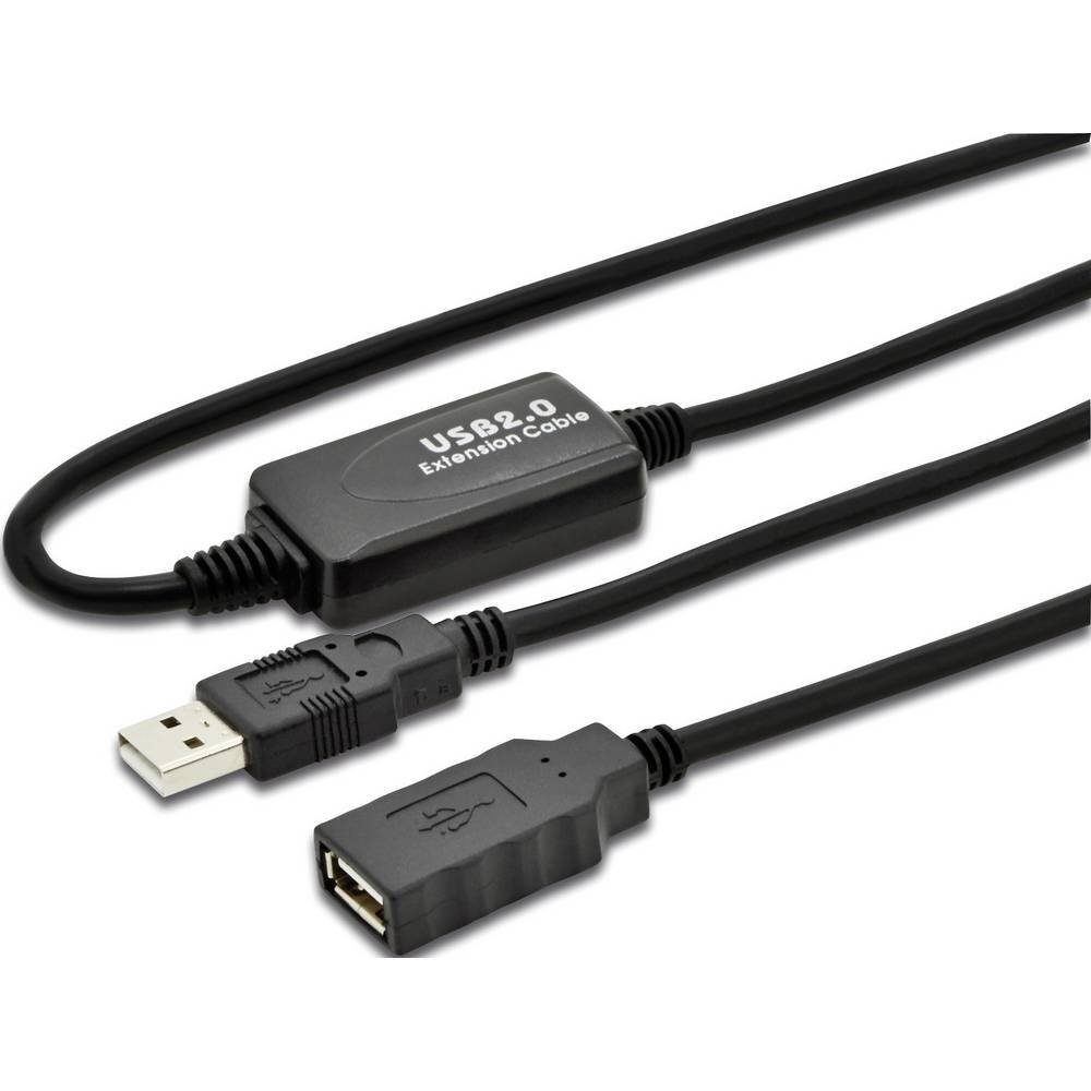 Digitus USB 2 Repeater Extension Active Kabel, A/M nach USB-Kabel, (10.00  cm)