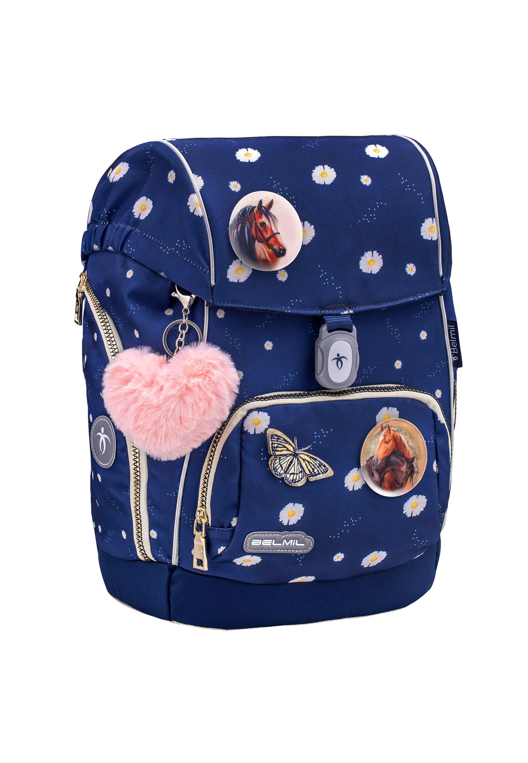 Belmil Schulranzen Comfy Plus Premium Set (5-tlg., Schulranzen Set 5 tlg)