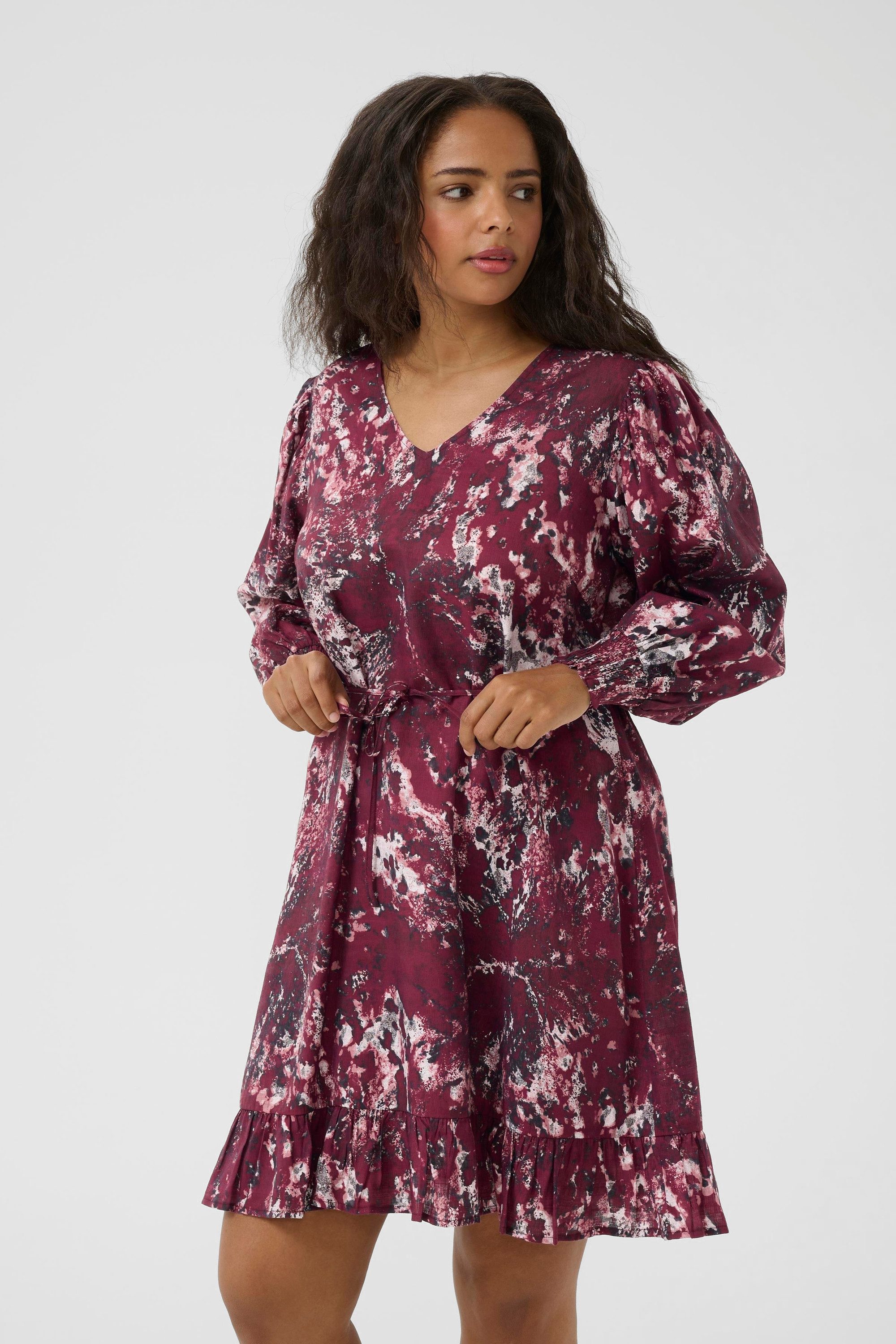 KAFFE Curve Blusenkleid Kleid KCmina Große Größen