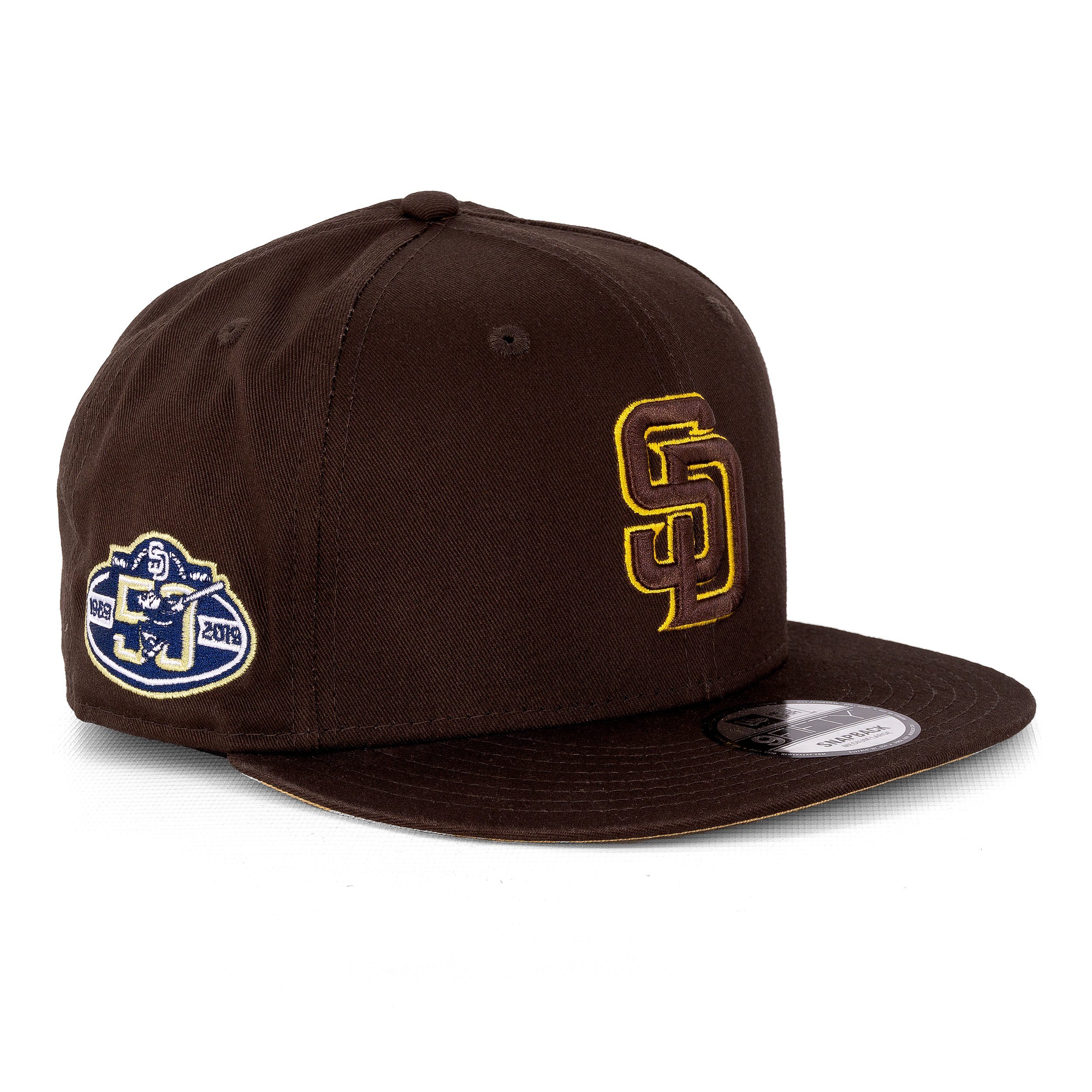 Baseball Cap Cap New Era 9Fifty Side Patch Sadpad, G S/M, F brown