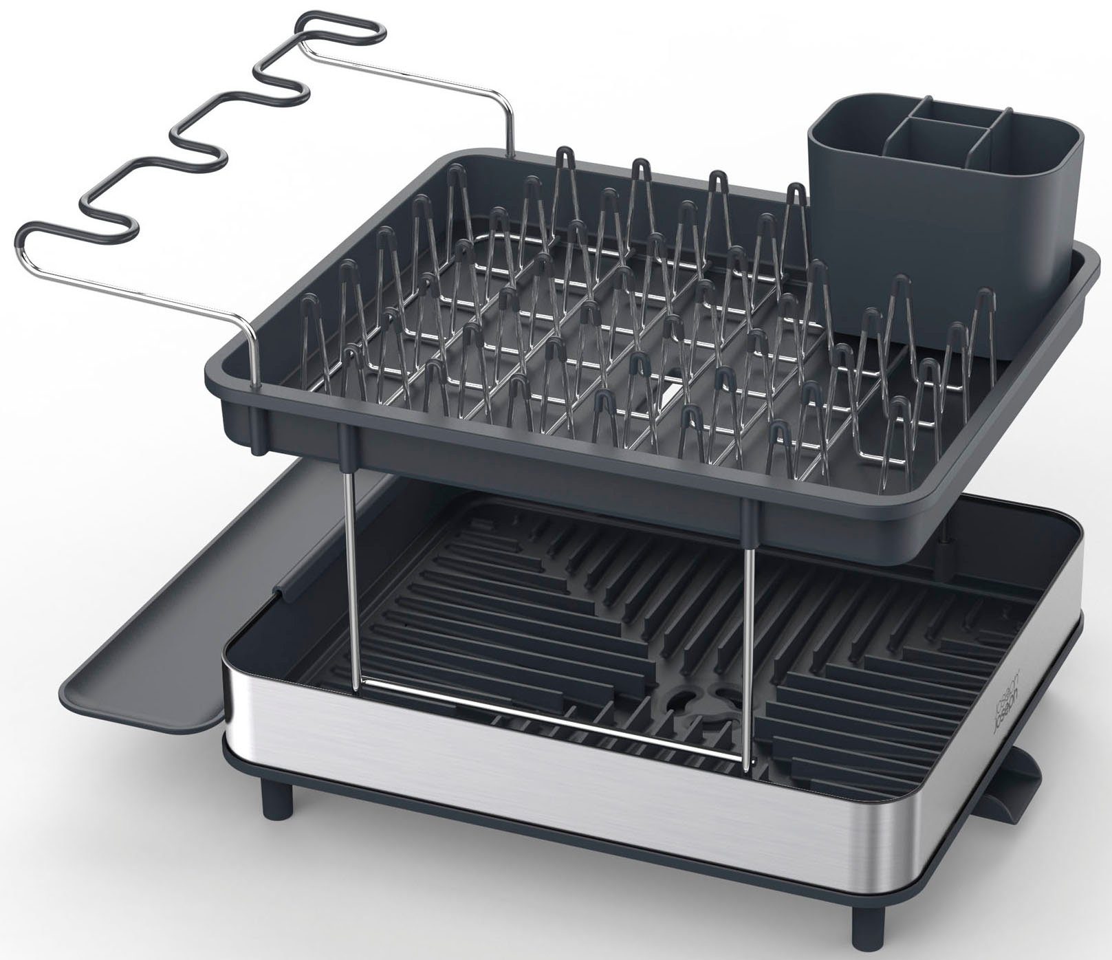Joseph Joseph Geschirrständer Excel Steel, Edelstahl, 2-stufig