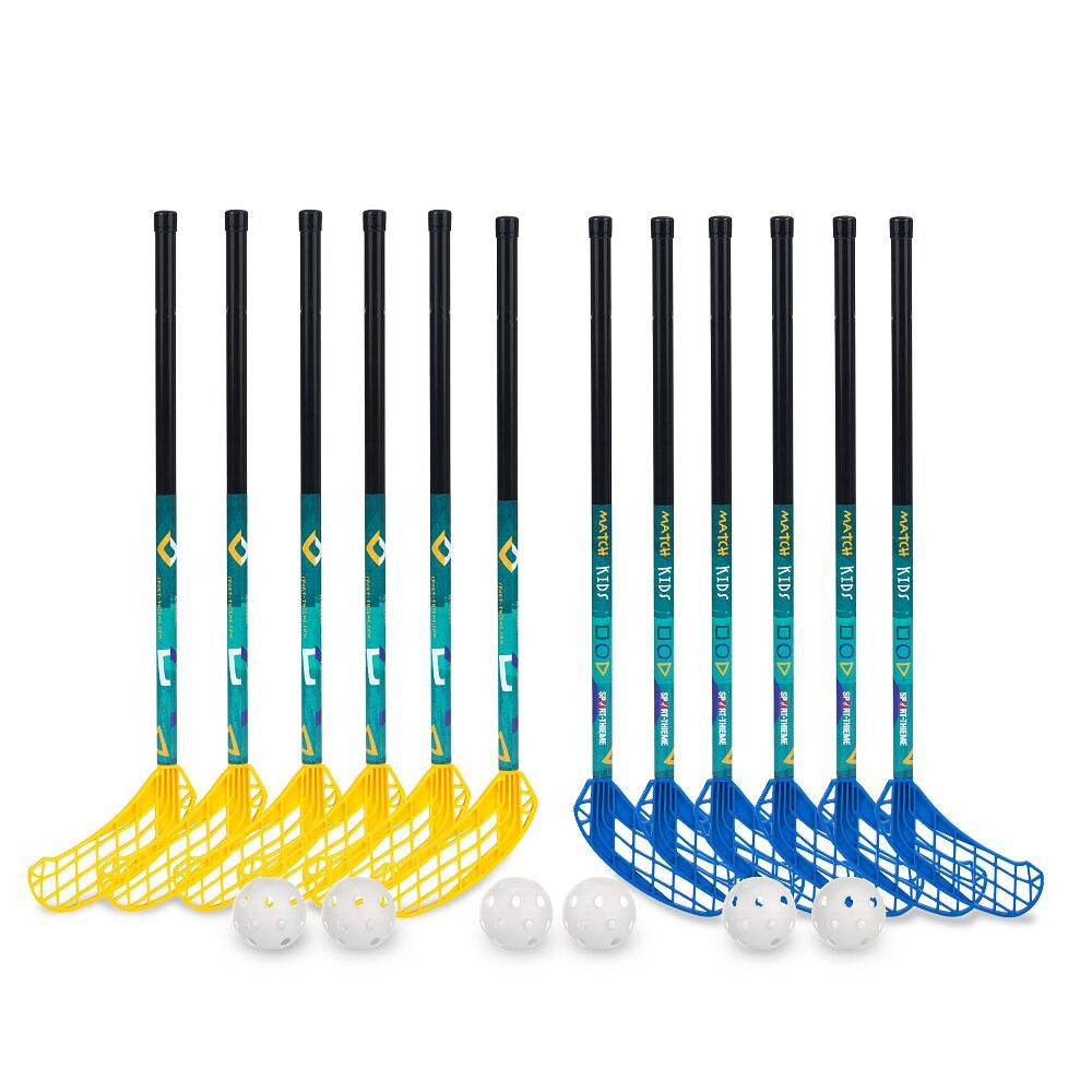 Sport-Thieme Floorballschläger Floorballschläger-Set Match Kids Komplettset für Kinder von 120–140 cm