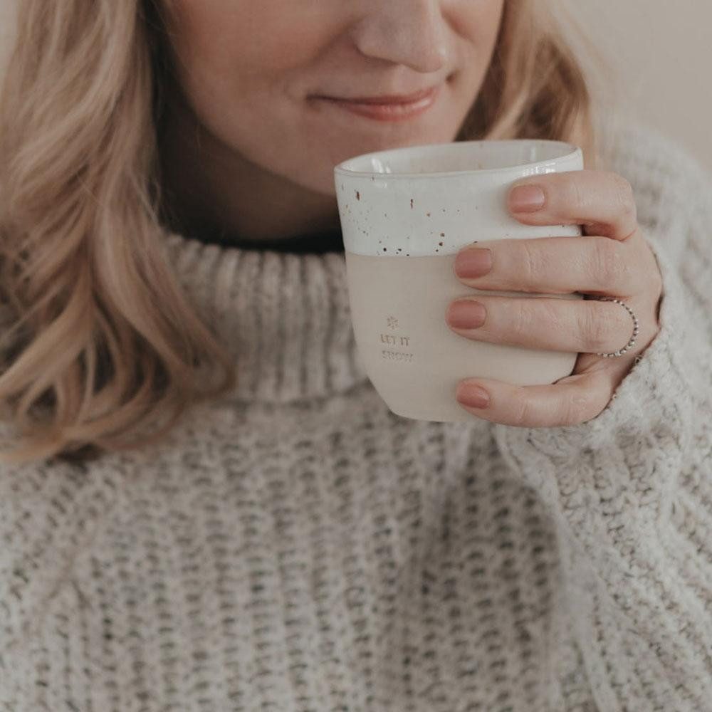 Eulenschnitt Tasse Becher Let it Snow Limitiert