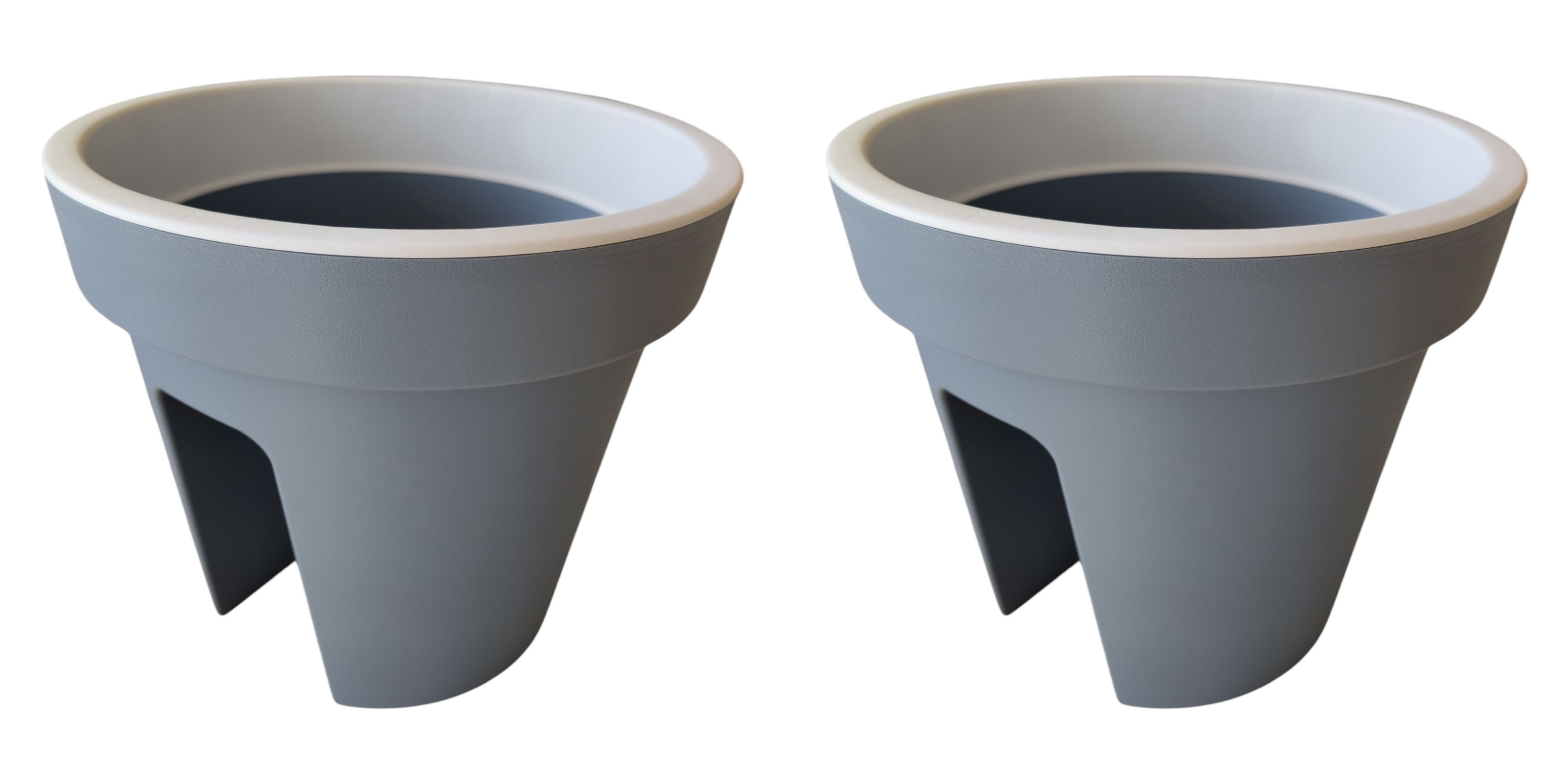 sesua Blumentopf Balkon-Blumentopf für Geländer rund günstig online kaufen