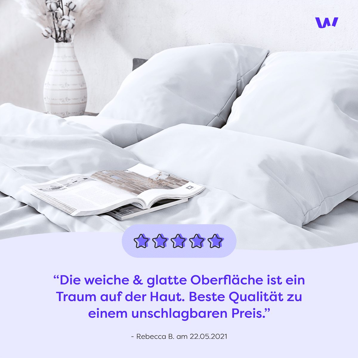 Wolkenfeld Kissenbezug Mako-Satin Baumwolle Kopfkissenbezug - günstig online kaufen