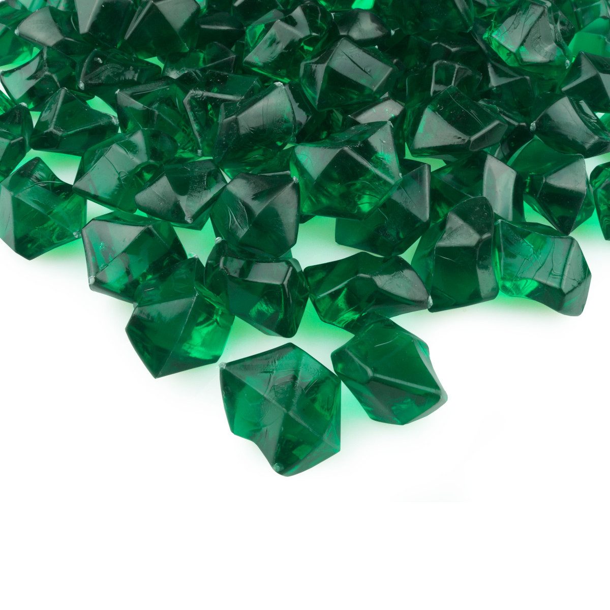 Goodymax Streudeko Dekosteine, Kristall-Eis, Eiswürfel 25 mm, 50 Stück, Ziersteine Dekosteine Granulat Diamanten Edelsteine Dekoeis