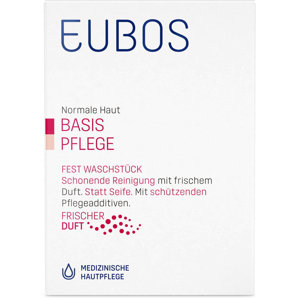 EUBOS Handseife Seife Waschstück Frischeduft, 1-tlg., medizinisch schonenden Körperreinigung für Mischhaut und unreine Haut