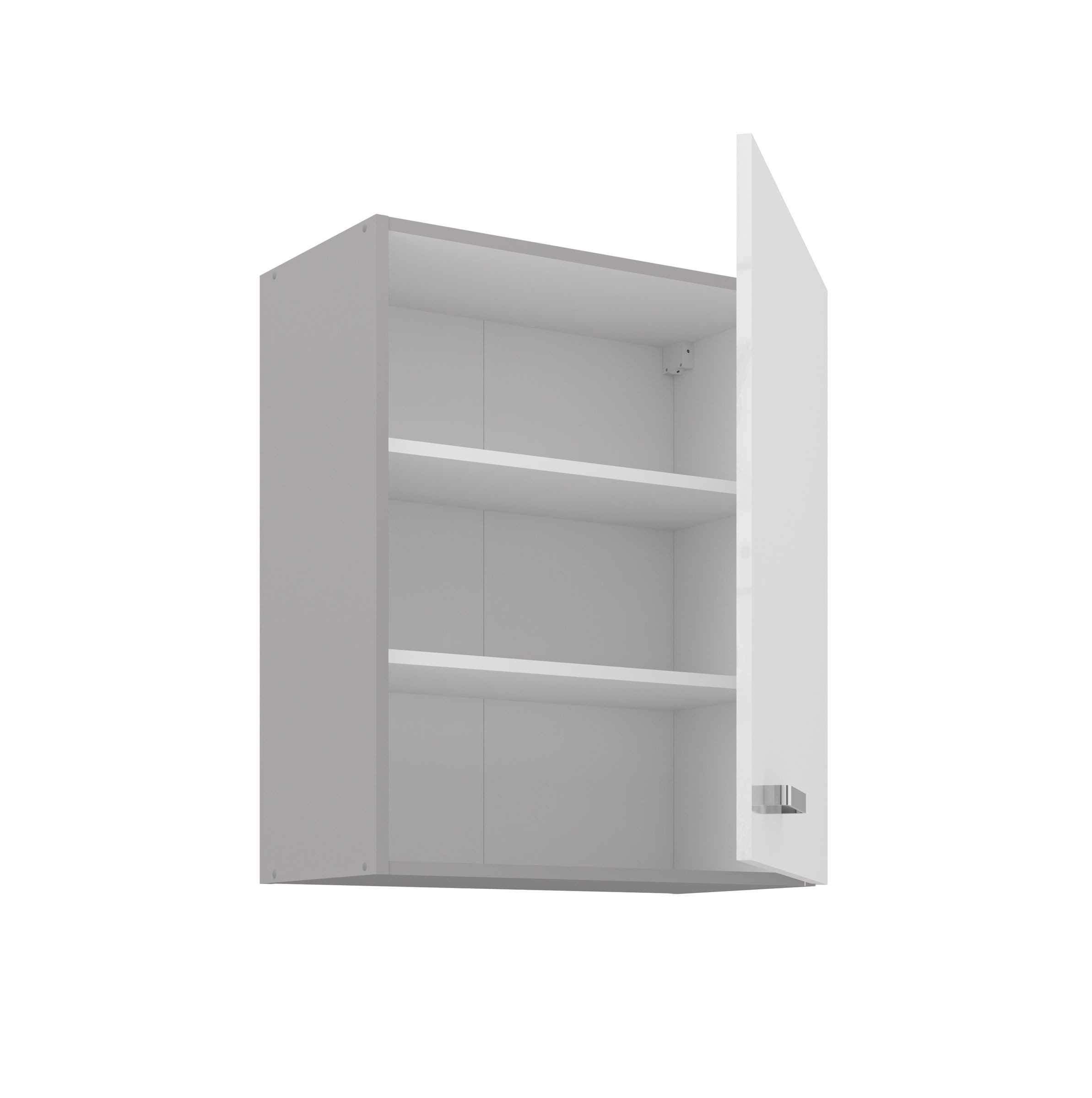 Küchen-Preisbombe Hängeschrank 60 cm Küche Bianca Weiß Hochglanz + Grau Küc günstig online kaufen