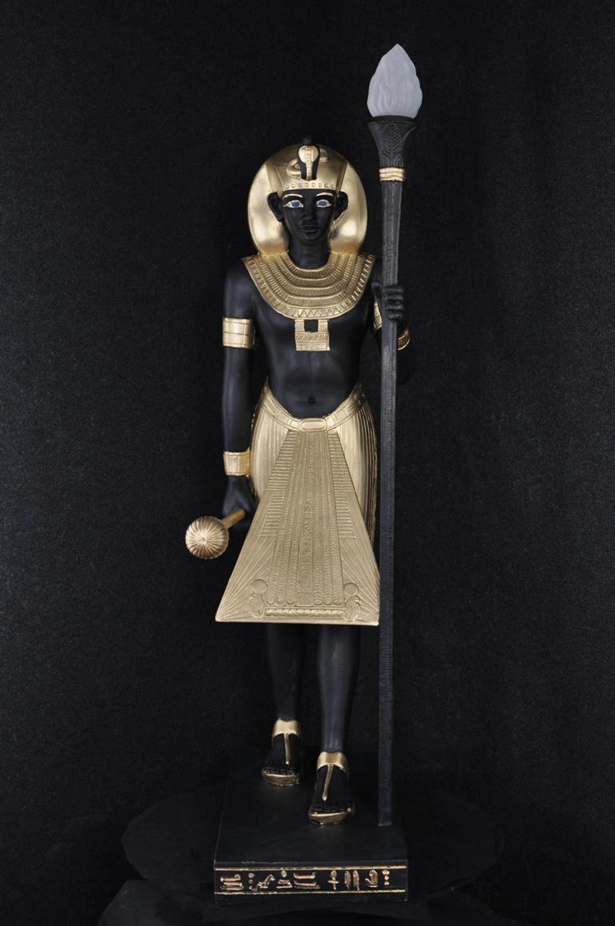 JVmoebel Skulptur Stehleuchte Skulptur Figur Lampen Leuchte Ägypten Statue Figuren 2876