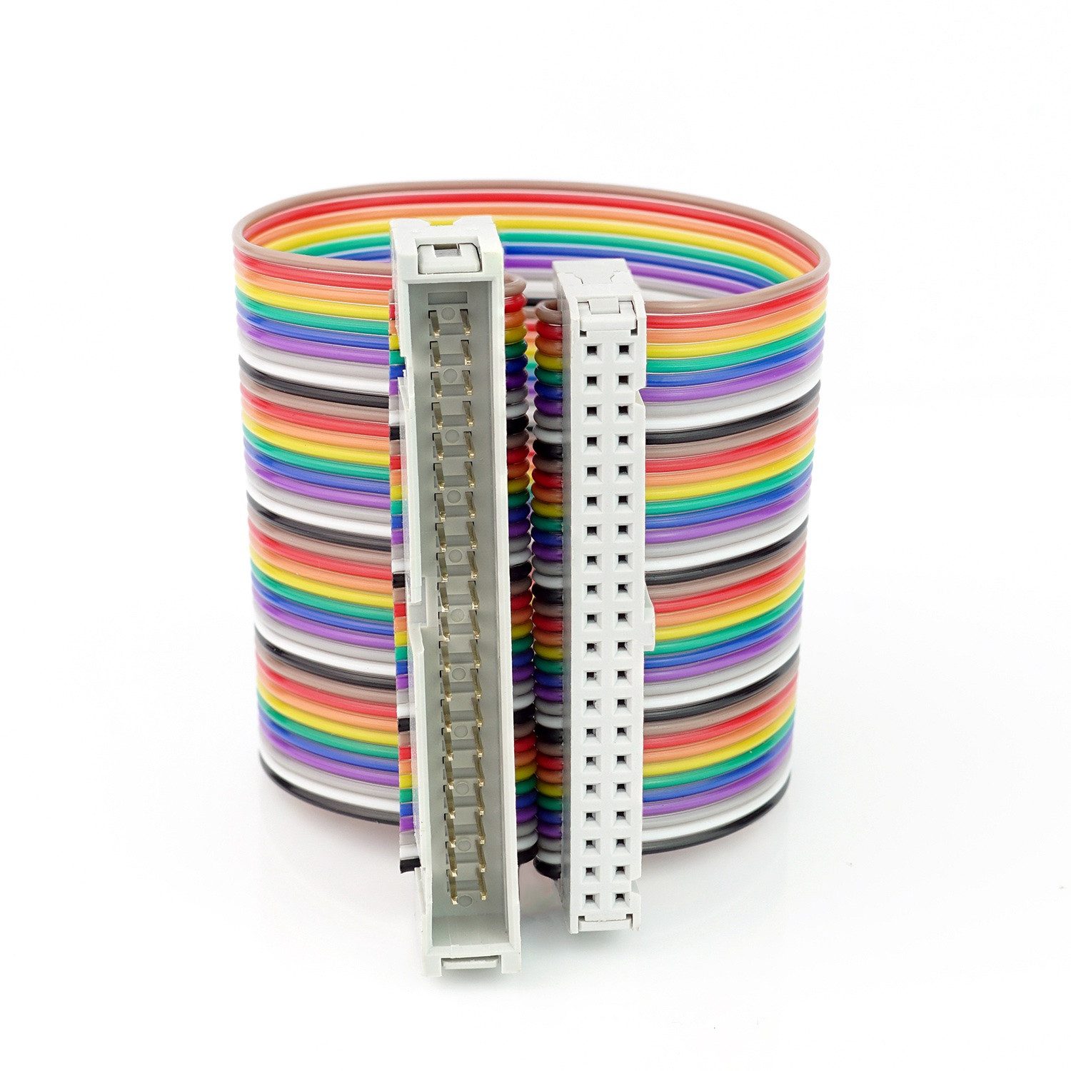 GPIO Extension / Verlängerungskabel, 40 Pin, für Raspberry Pi, rainbow Elektro-Kabel