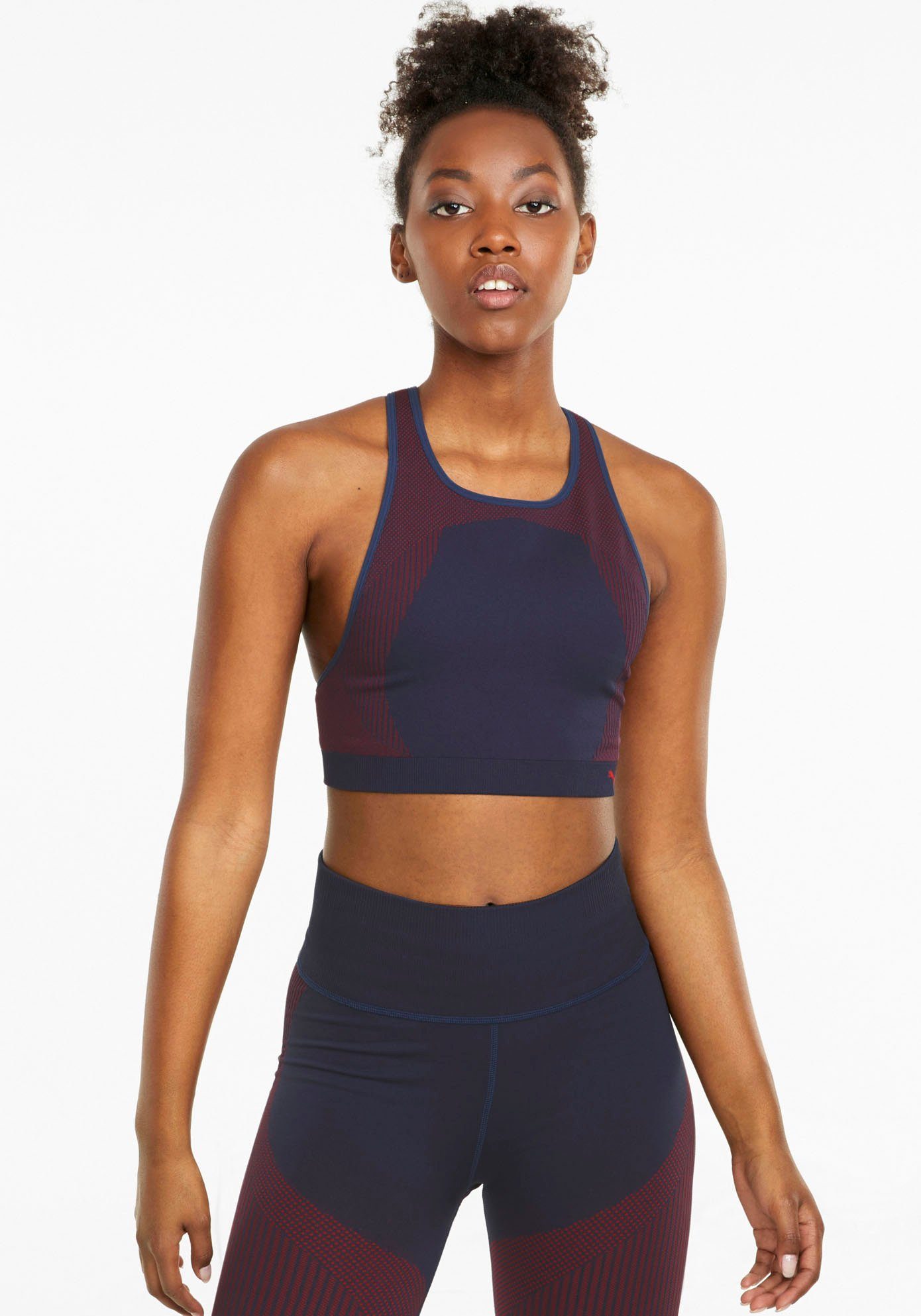puma seamless sports bra sizing
