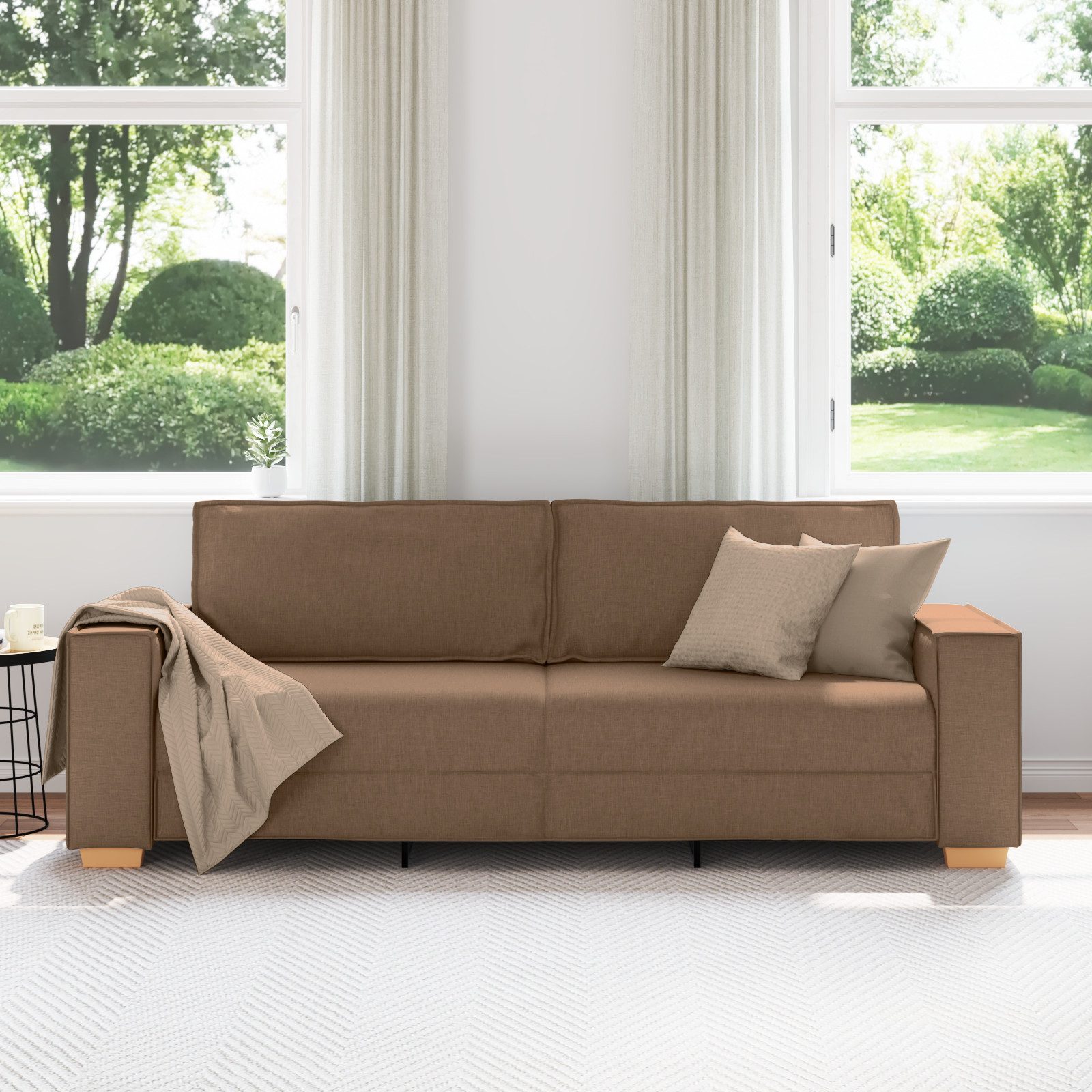 vidaXL Sofa 3-Sitzer-Sofa Braun 180 cm günstig online kaufen