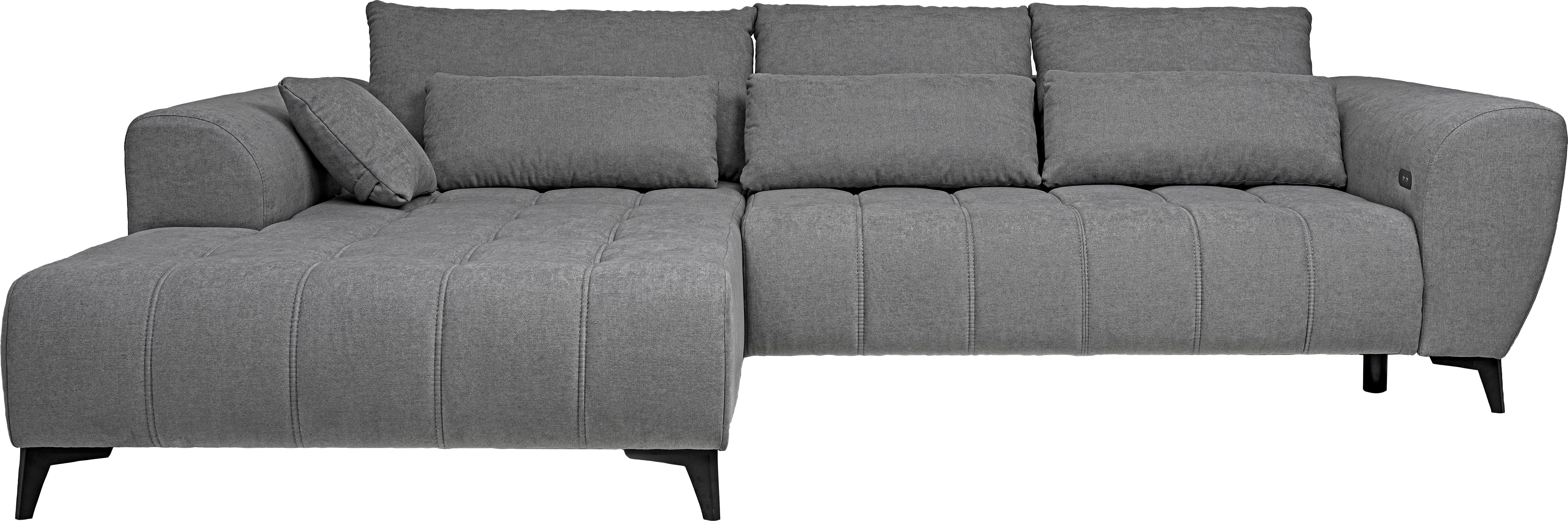 WERK2 Ecksofa Garay, XXL-Liegefläche: elektrisch ausziehbar auf ca. 228×126 günstig online kaufen