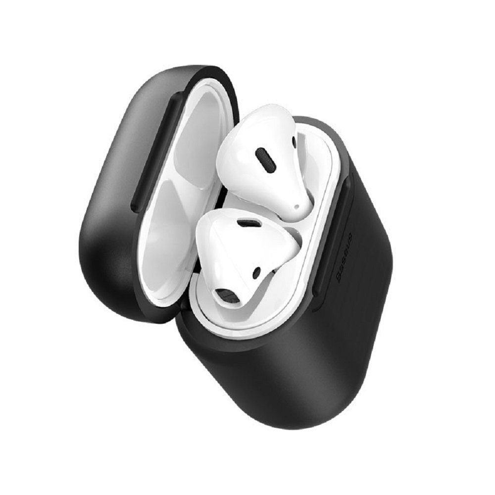 Baseus Kopfhörer-Schutzhülle »Baseus AirPods Wireless Charger Schwarz Case  Silikon Schutztasche mit QI Induktives Laden für Apple AirPods Kopfhörer«  online kaufen | OTTO