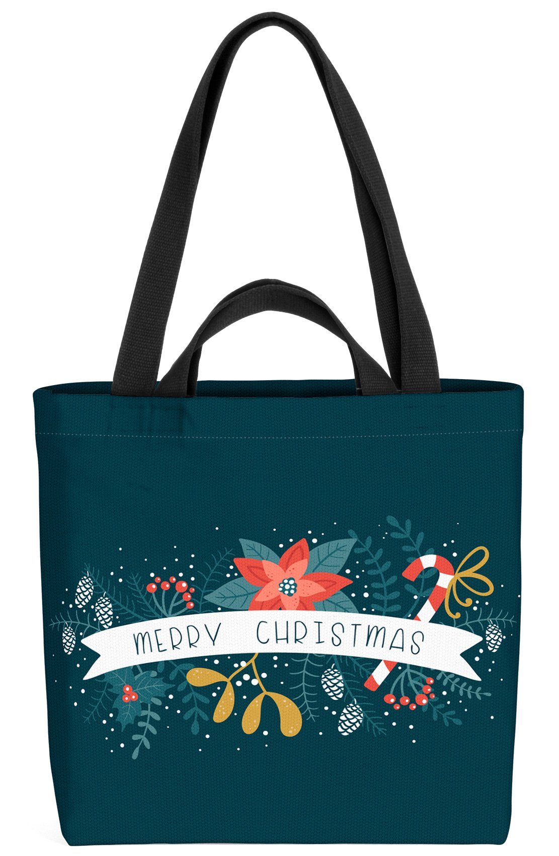 VOID Henkeltasche (1tlg), Frohe Weihnachten Deko Frohe Weihnachten