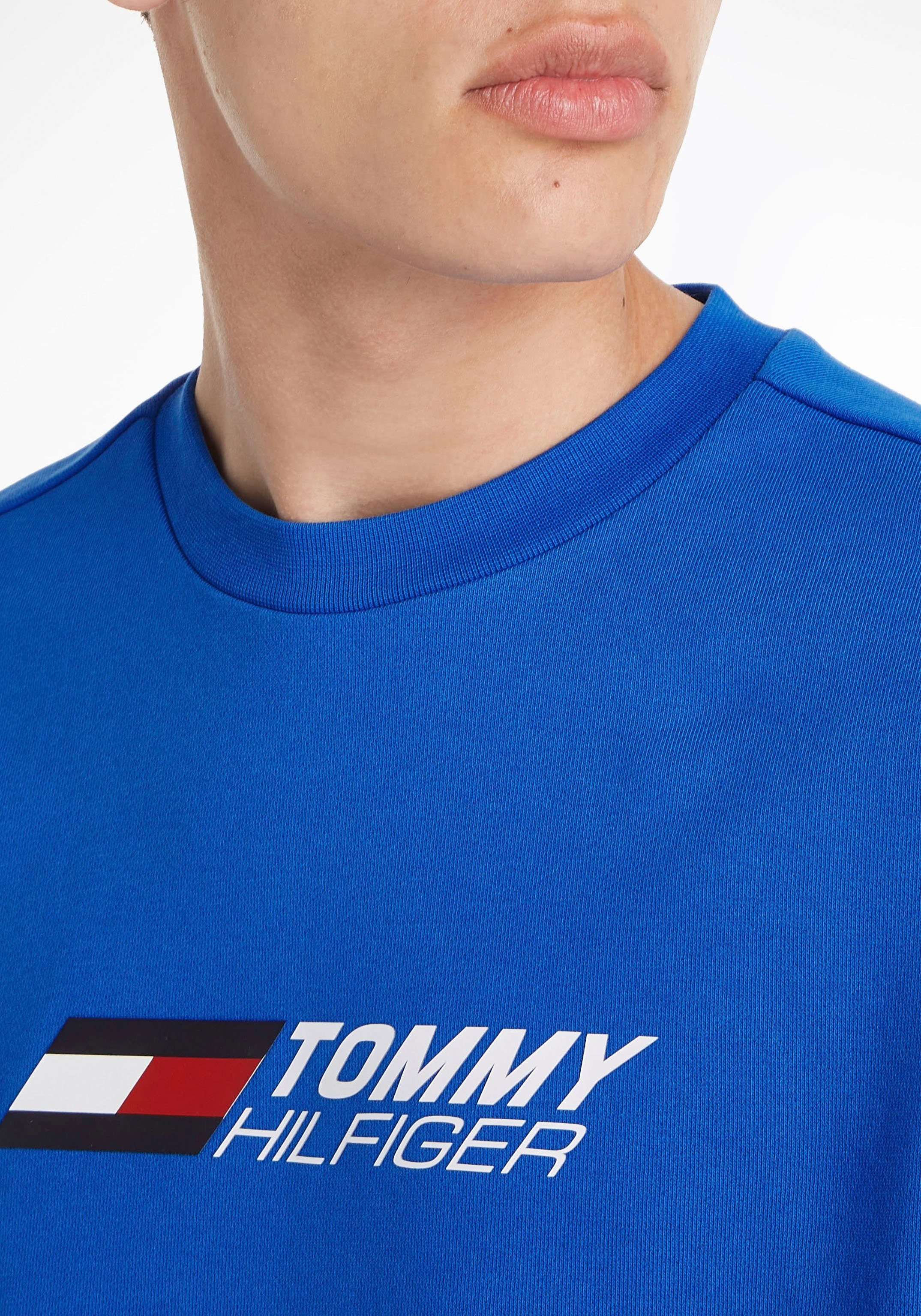 ESSENTIALS CREW Sport Tommy blau Hilfiger Sweater