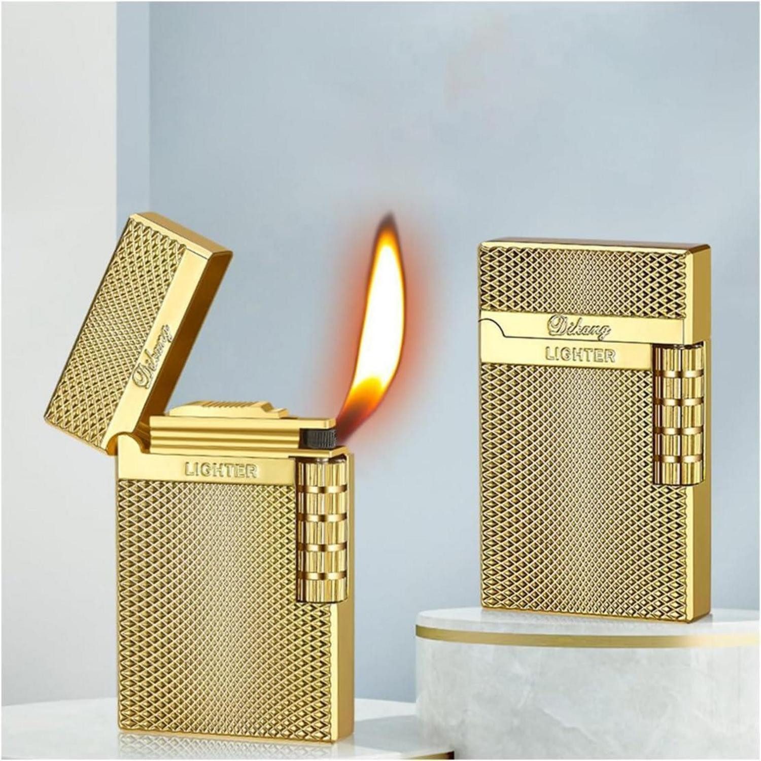 lliang Feuerzeug Fackel Feuerzeug Kerosin Windproof Jet Flamme Einstellbar für Kerze