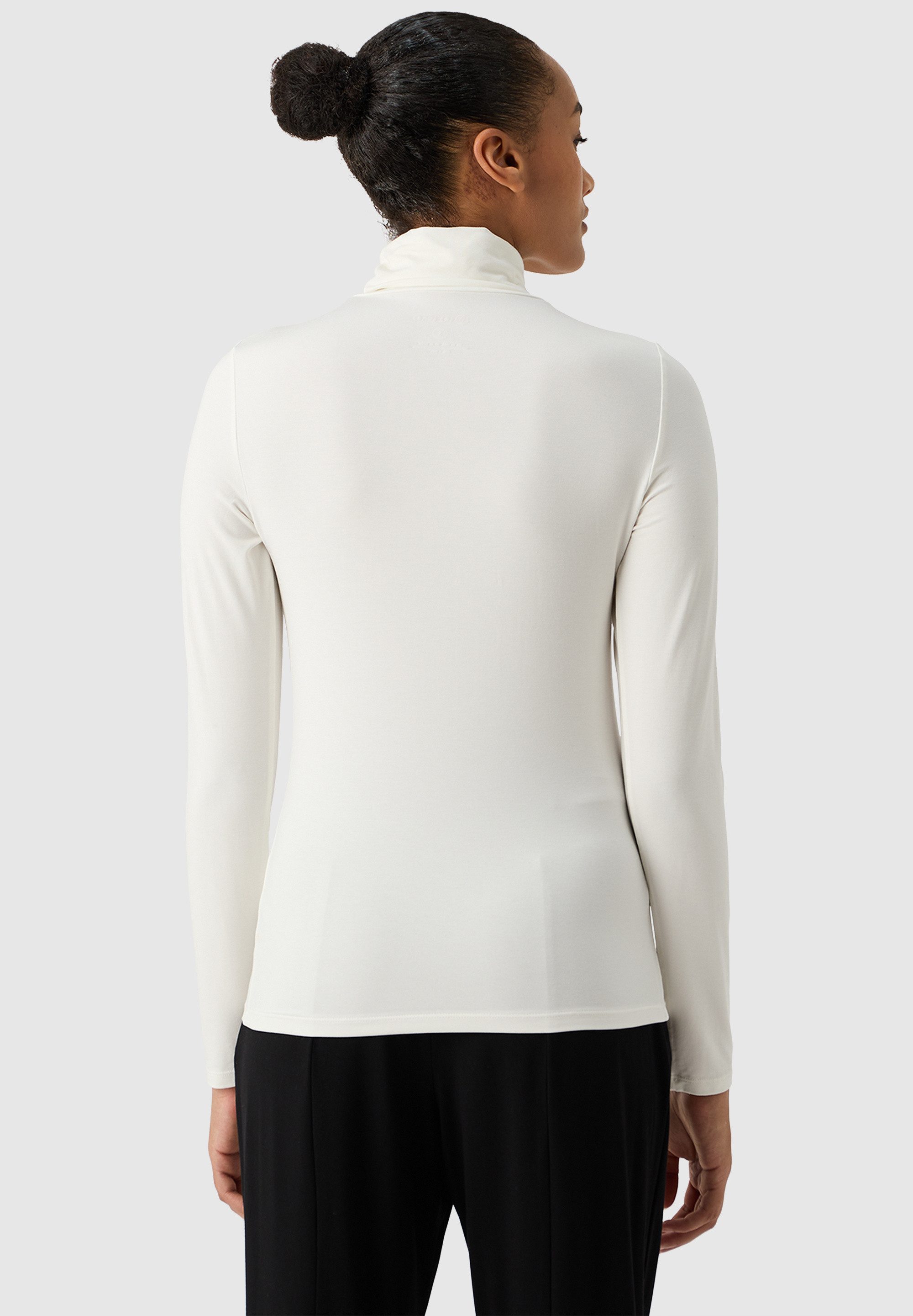 Les Lunes Langarmshirt Yunaa Rollkragen, schlanke Passform, klassisches Design, normale Länge