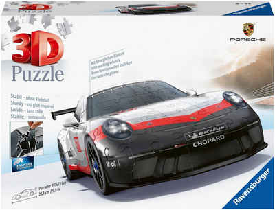 Ravensburger 3D-Puzzle Porsche 911 GT3 Cup, 108 Puzzleteile, Made in Europe; FSC®- schützt Wald - weltweit