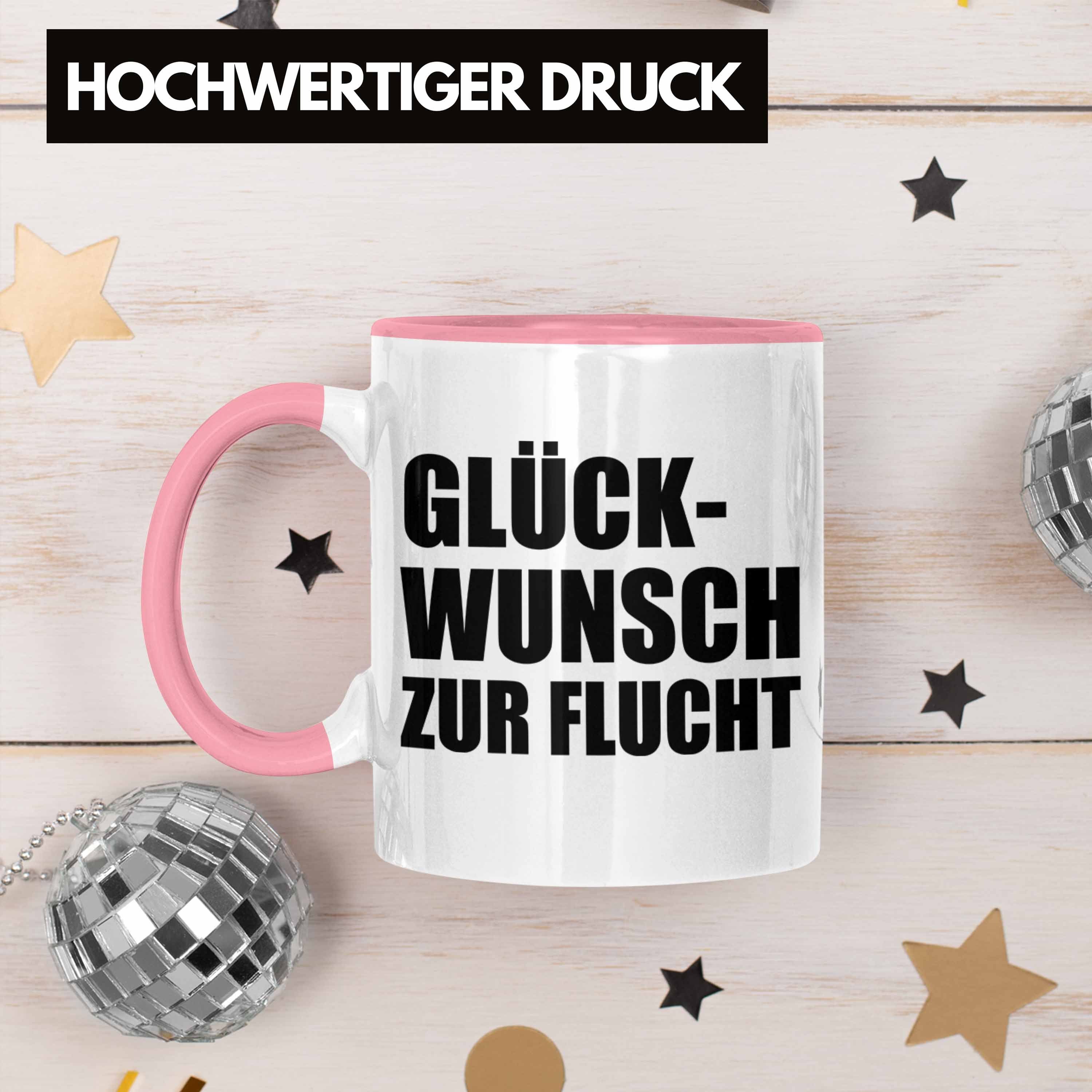 Kollegin Jobwechsel Sprüche Kaffeetasse - Tasse Lustig Rosa Tasse Zur Glückwunsch Geschenk Trendation Flucht Trendation Kollege Abschiedsgeschenk