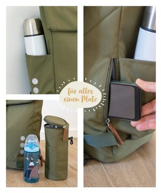 Ehrenkind Wickelrucksack mit Multifunktions-Babytaschen und mobiler Wickelauflage