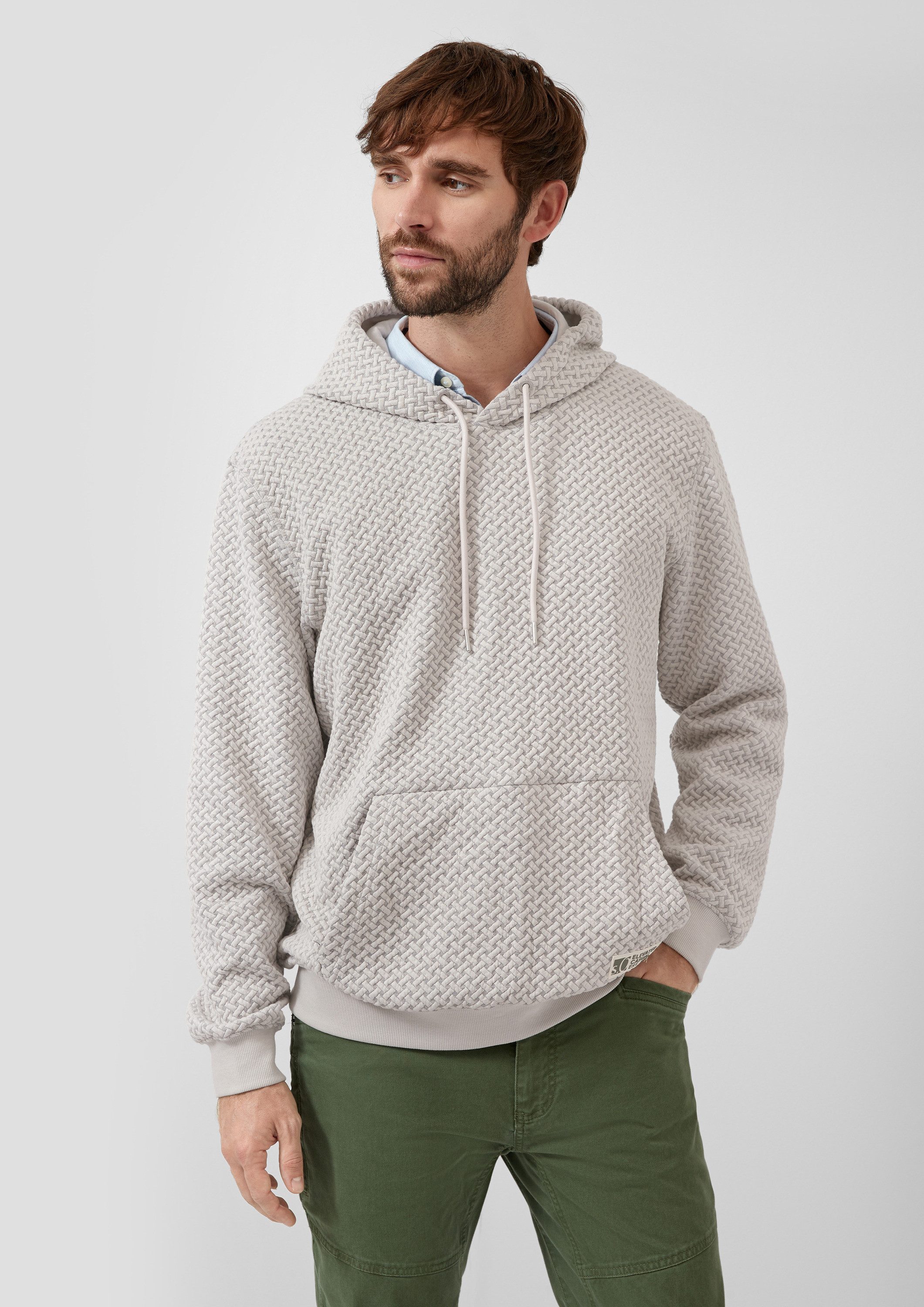 s.Oliver Sweatshirt Sweatshirt Strukturierter Hoodie günstig online kaufen