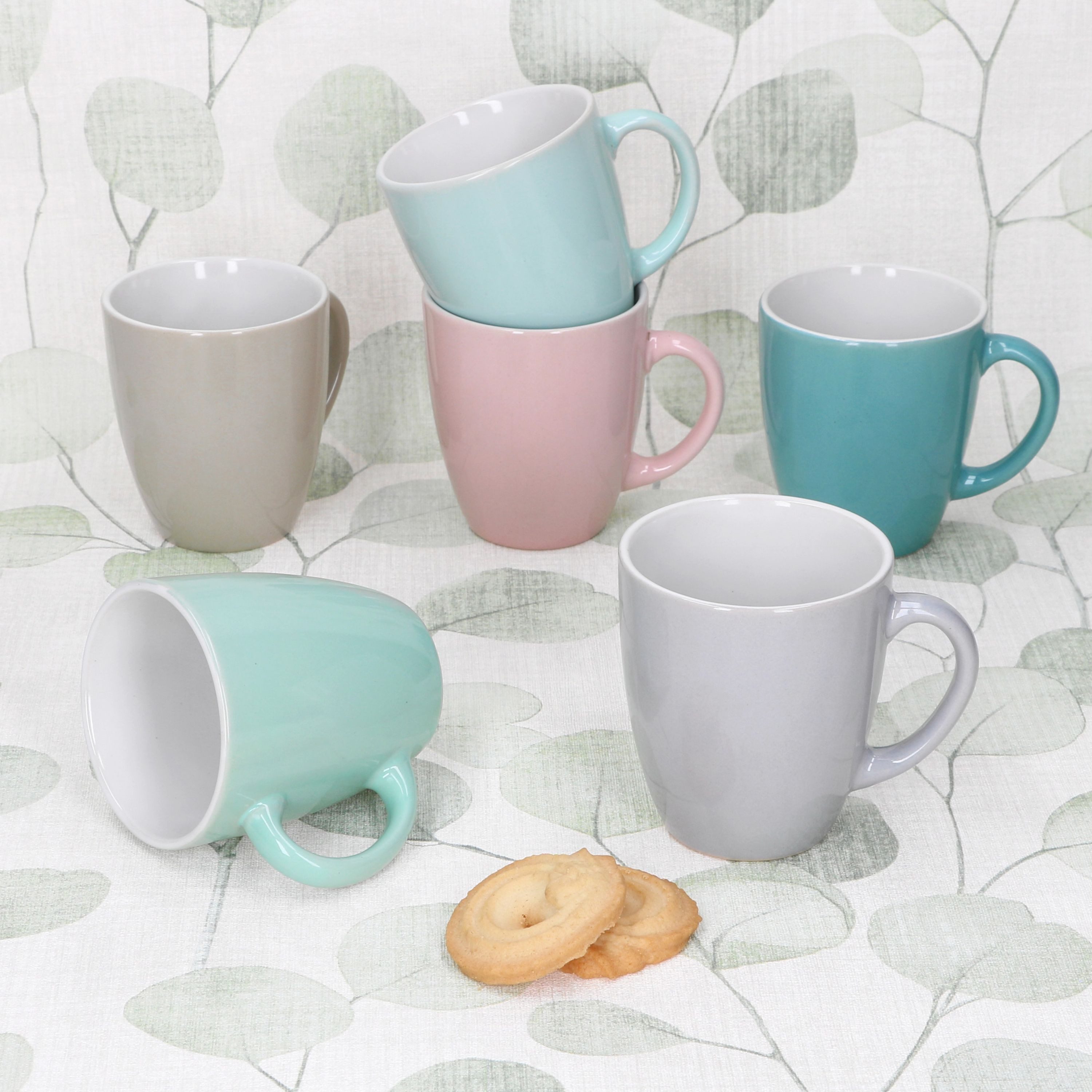 MamboCat Becher MamboCat MAI 6er Set Mokkabecher Keramik Pastellfarben Espresso, Keramik