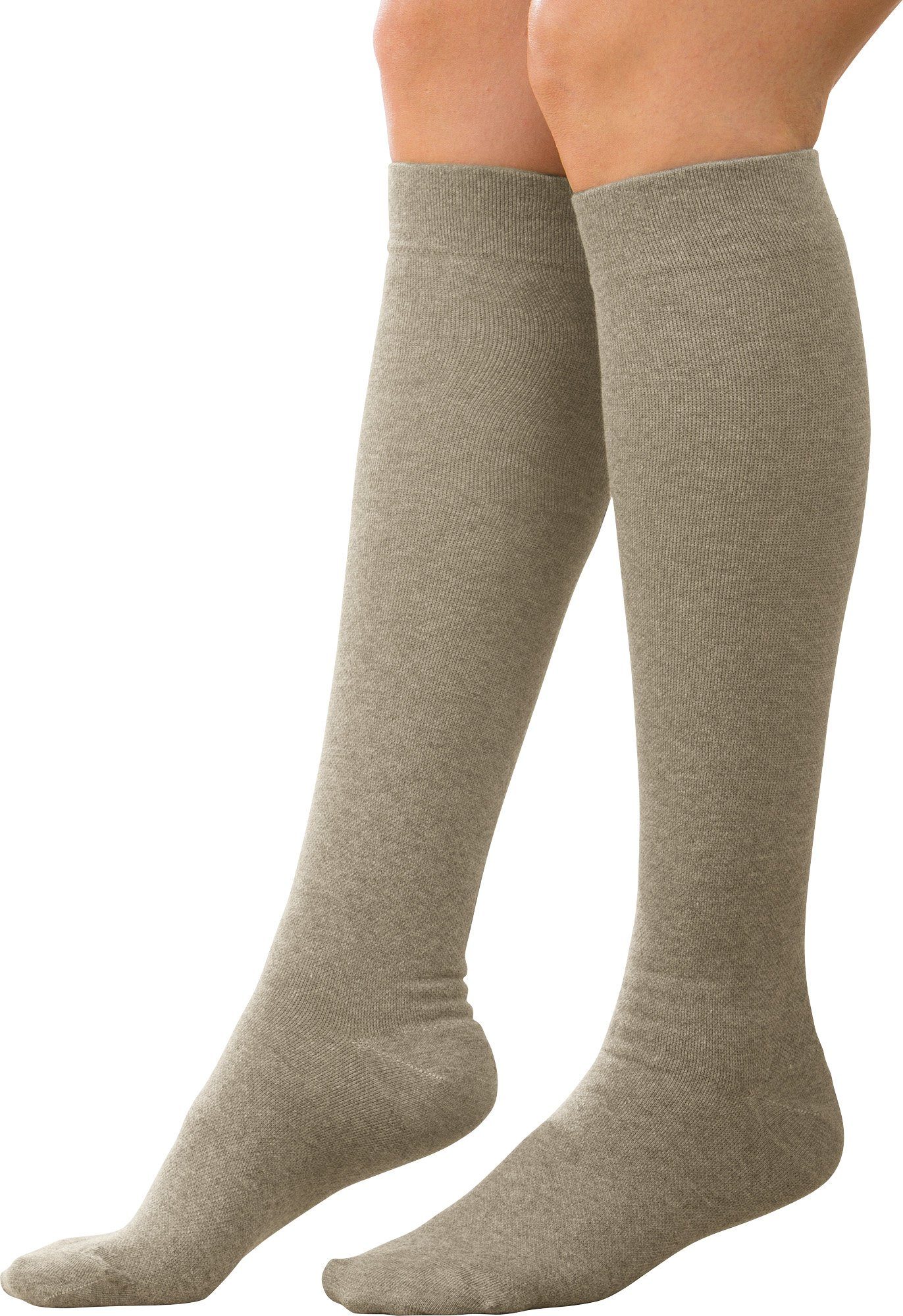 Riese Kniestrümpfe Unisex-Stützkniestrümpfe 2 Paar Uni günstig online kaufen