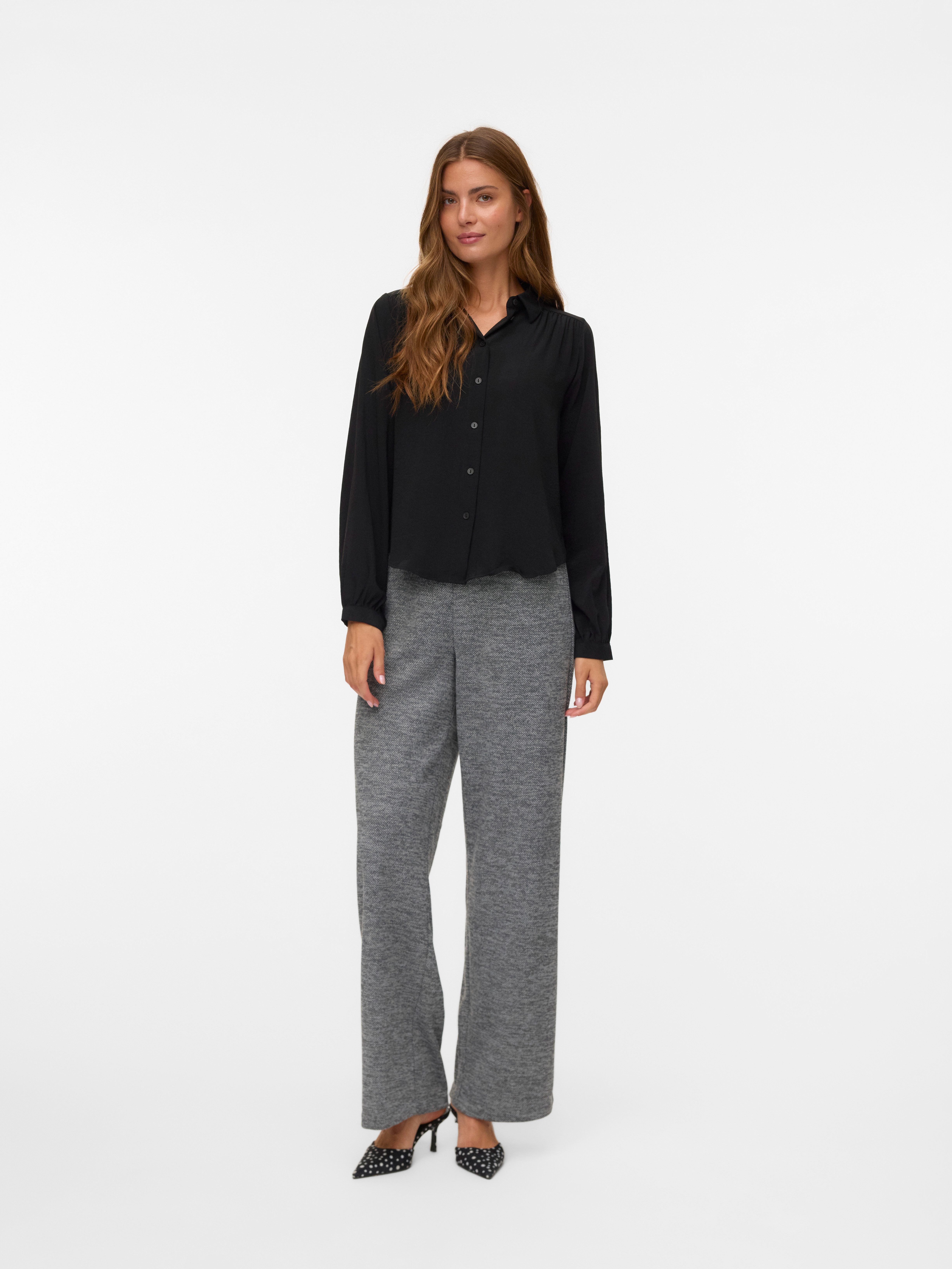 Vero Moda Schlupfhose VMBERLIN MY MW WIDE PRINT PANT NOOS