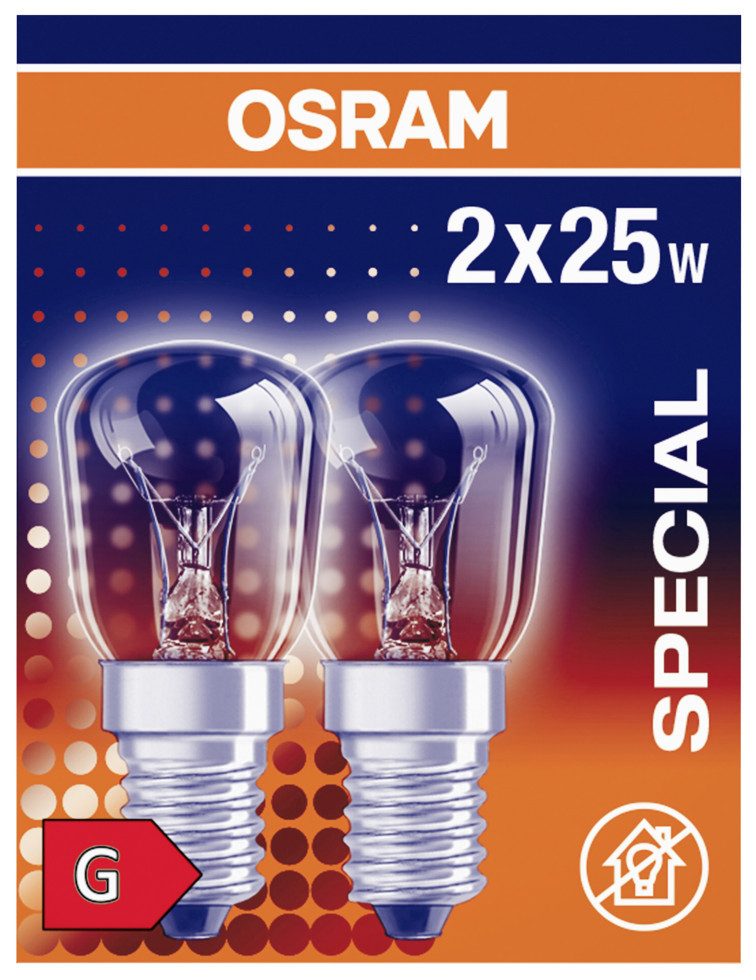 Osram LED-Leuchtmittel Osram LED Kühlschranklampe E14 25 W warmweiß klar, D günstig online kaufen