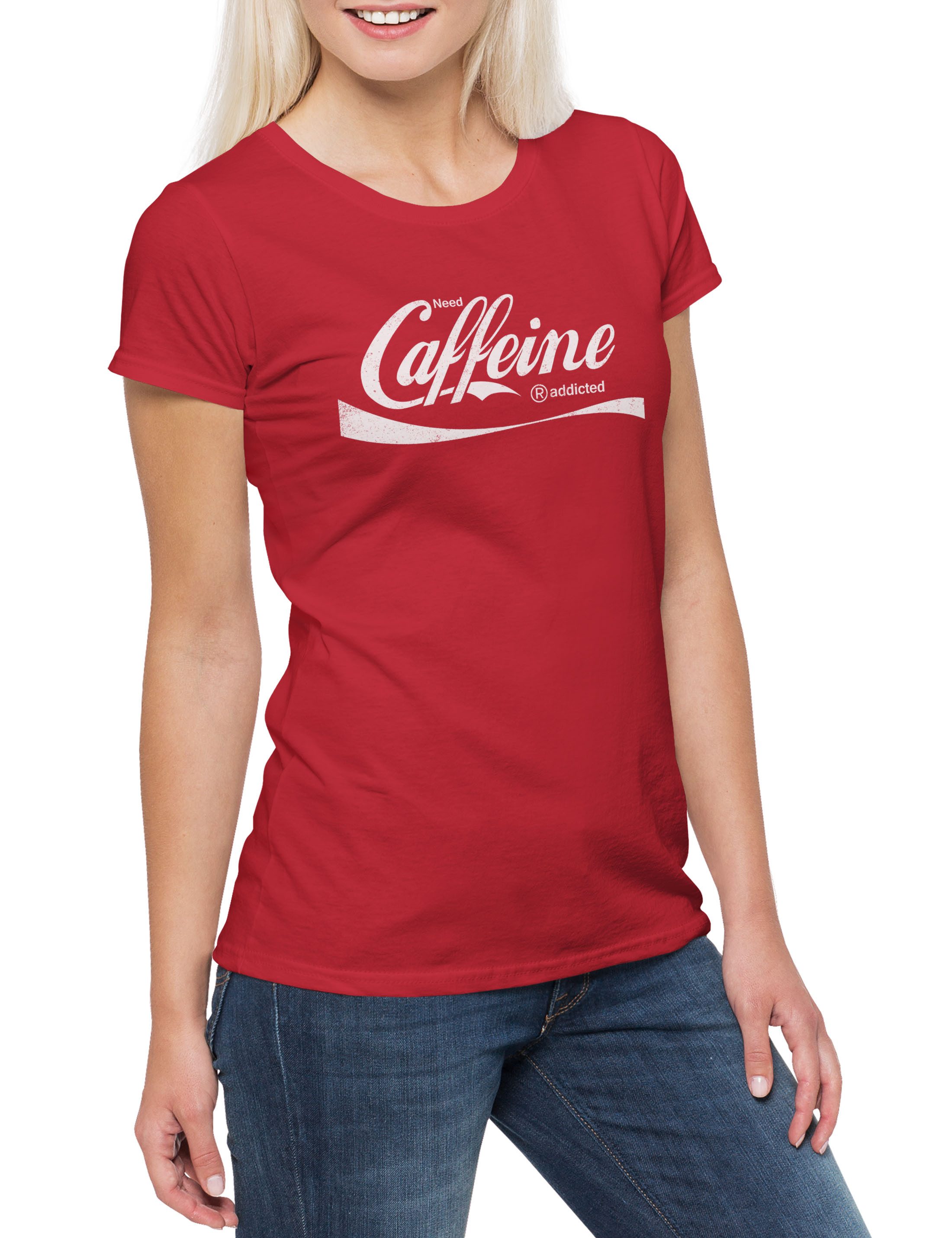 Urban Backwoods Print-Shirt Need Caffeine Damen günstig online kaufen
