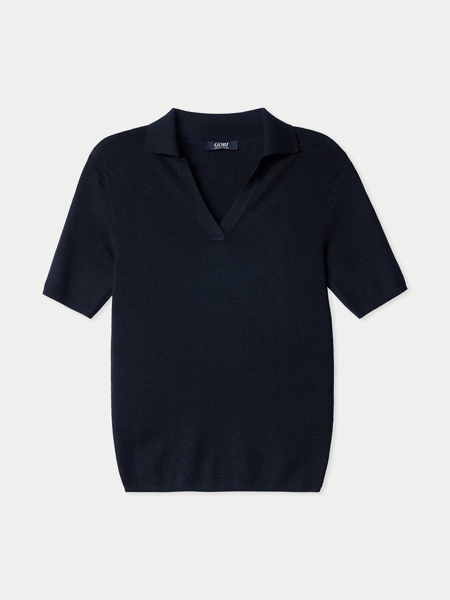 GOBI Cashmere T-Shirt Damen-Polo aus Kaschmir-Seide