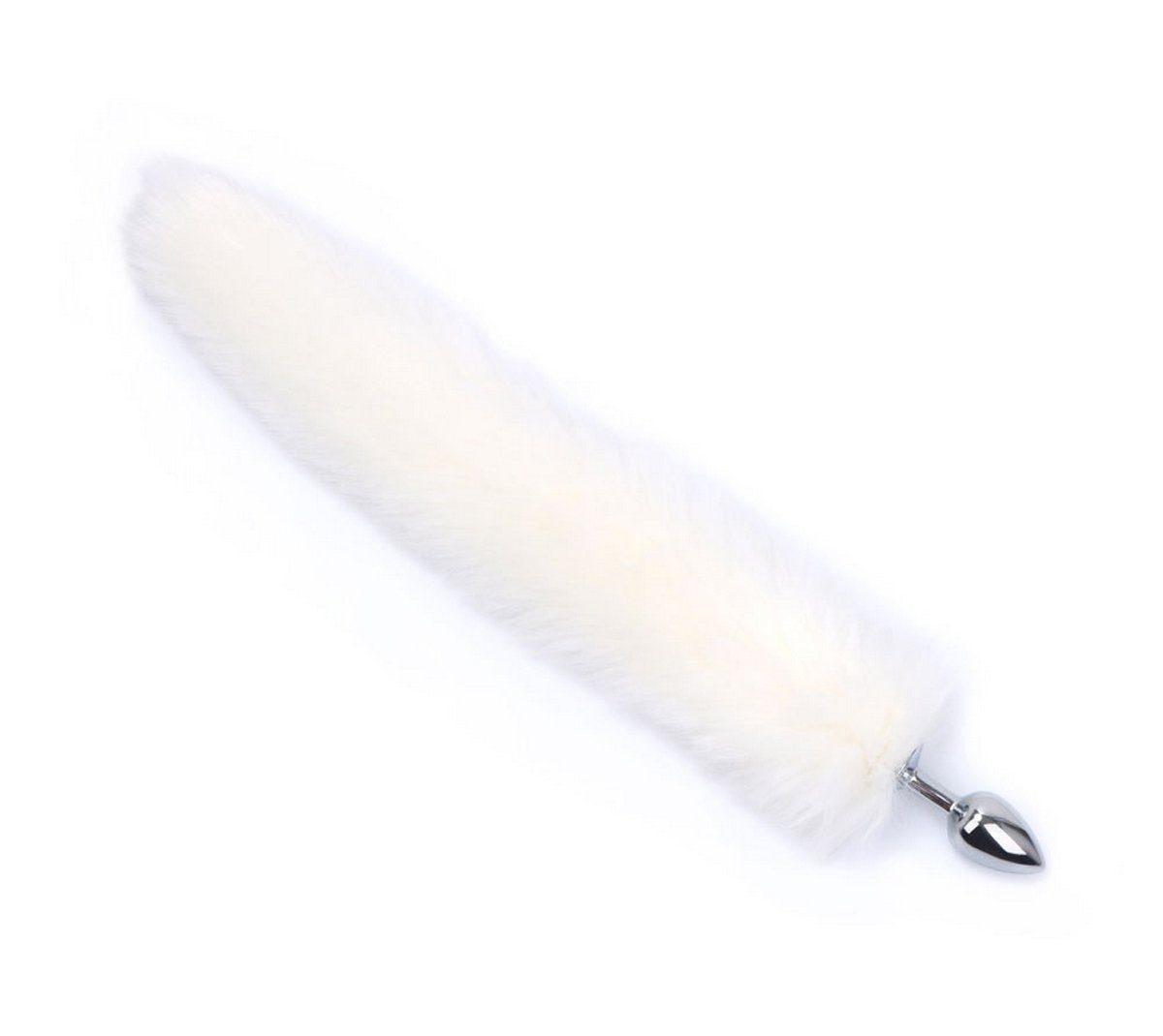TPFSecret Analplug mit Fuchsschwanz für Frauen und Männer, Sexspielzeug Butt Anal Plug Fox 46cm - Weiß