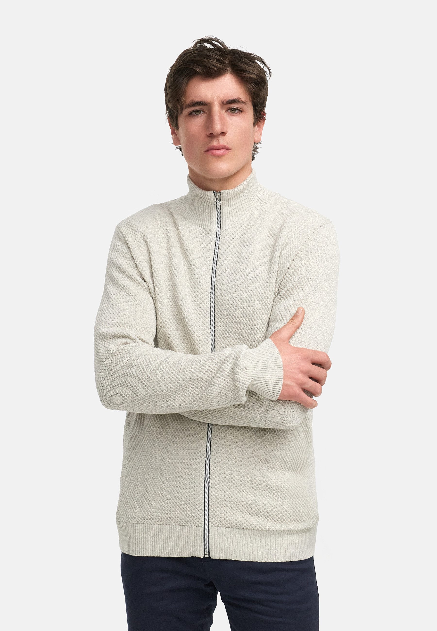 Kronstadt Sweatjacke KSErik Zip Feinstrickjacke mit günstig online kaufen